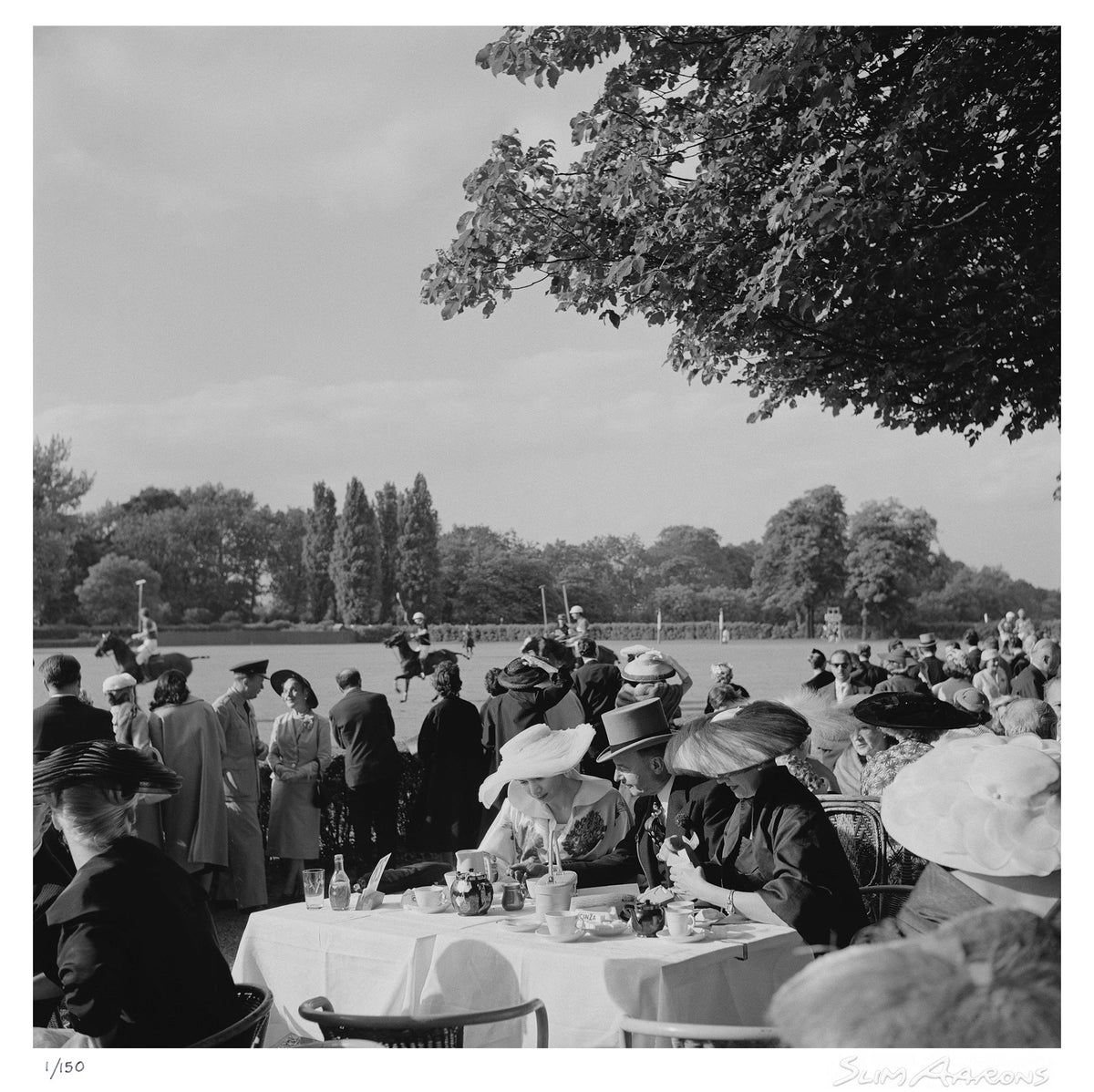 french polo crowd - Slim Aarons - Limited Edition - Estate Stamped - Photography - Getty Images