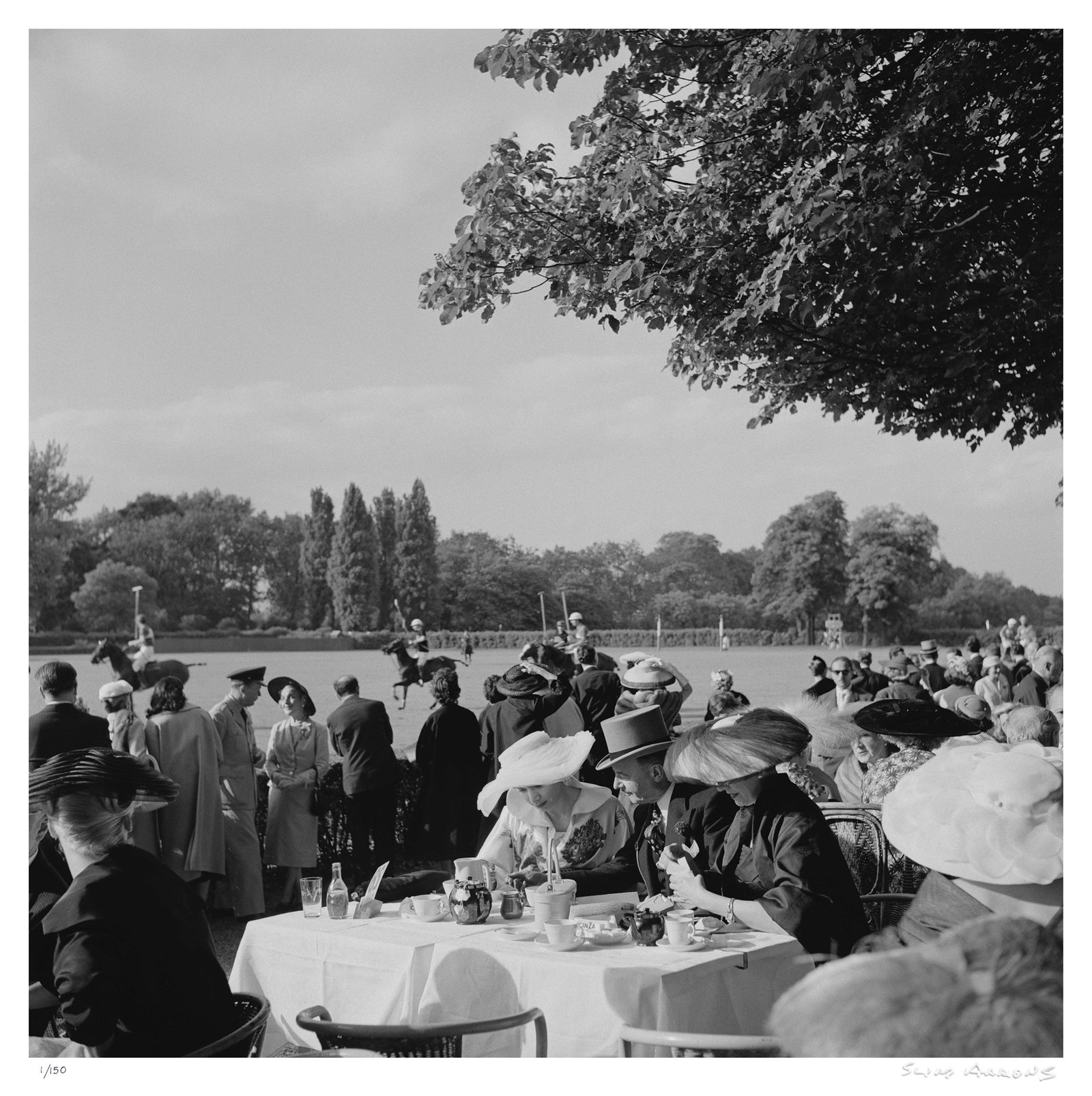 french polo crowd - Slim Aarons - Limited Edition - Estate Stamped - Photography - Getty Images