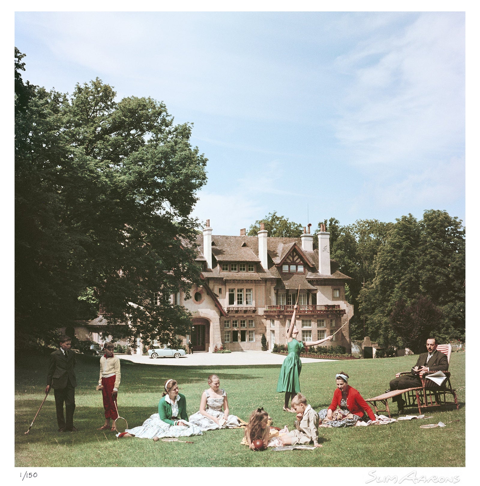 french stately home - Slim Aarons - Limited Edition - Estate Stamped - Photography - Getty Images