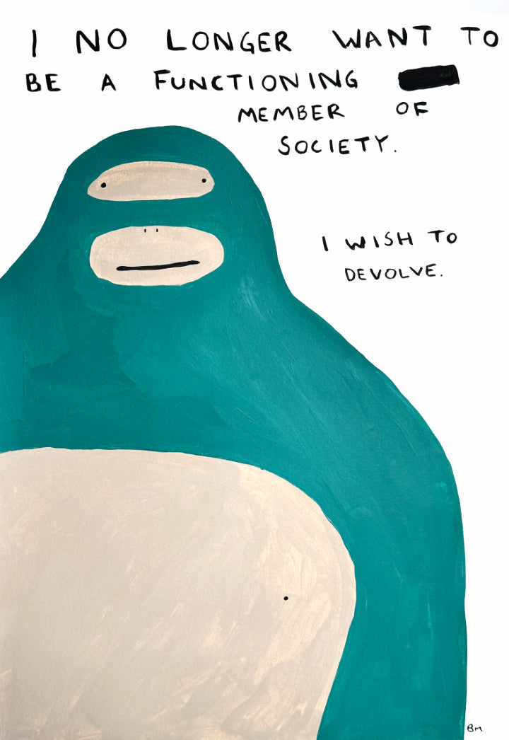 Functioning Member (Framed) by Billy Murphy, a original acrylic on 310gsm southbank coarse from 2024