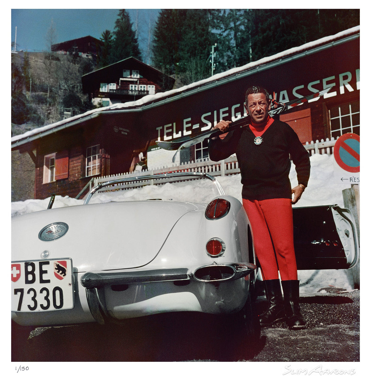 gstaad skier - Slim Aarons - Limited Edition - Estate Stamped - Photography - Getty Images
