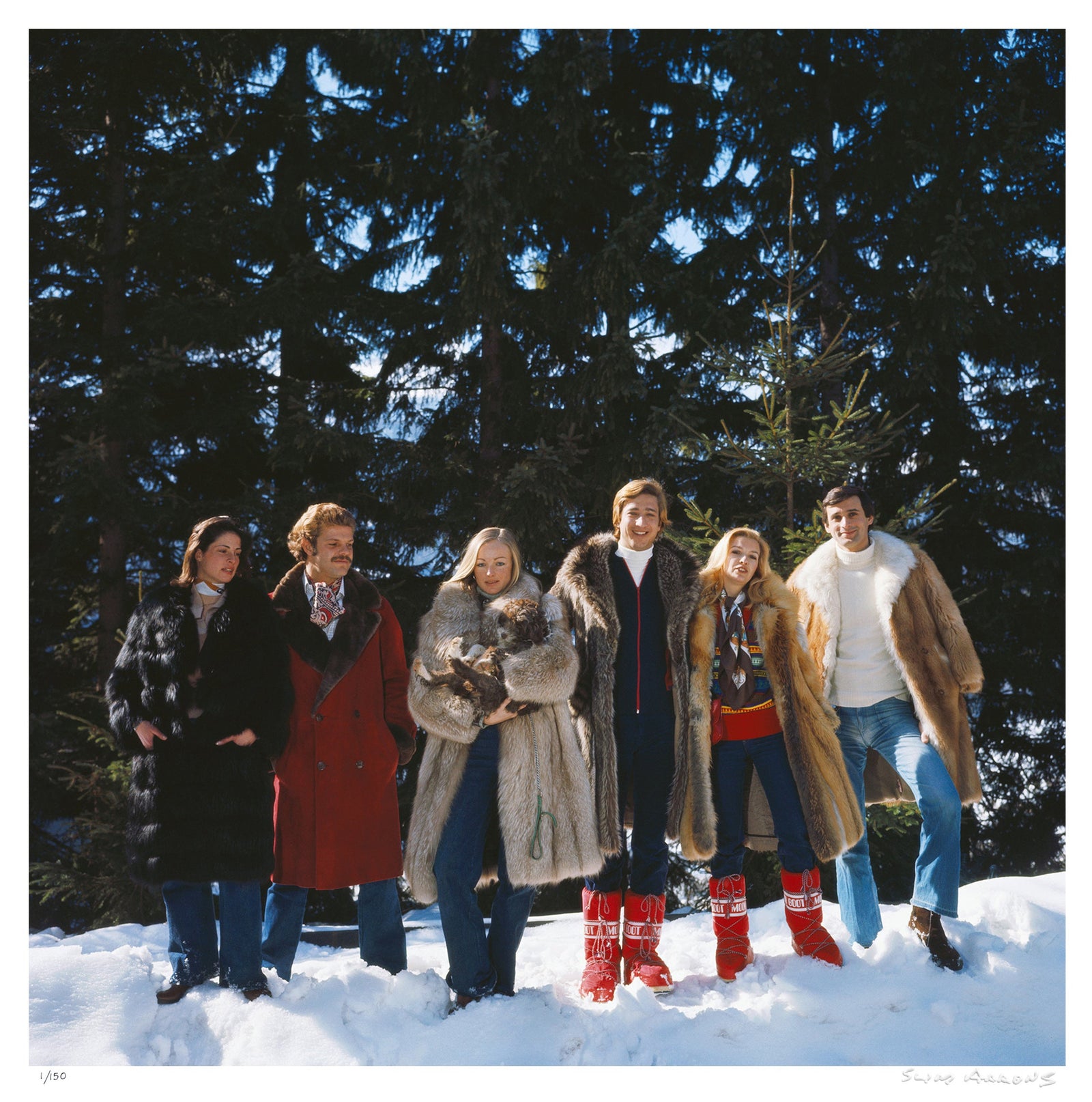 guests at the furstenberg villa - Slim Aarons - Limited Edition - Estate Stamped - Photography - Getty Images