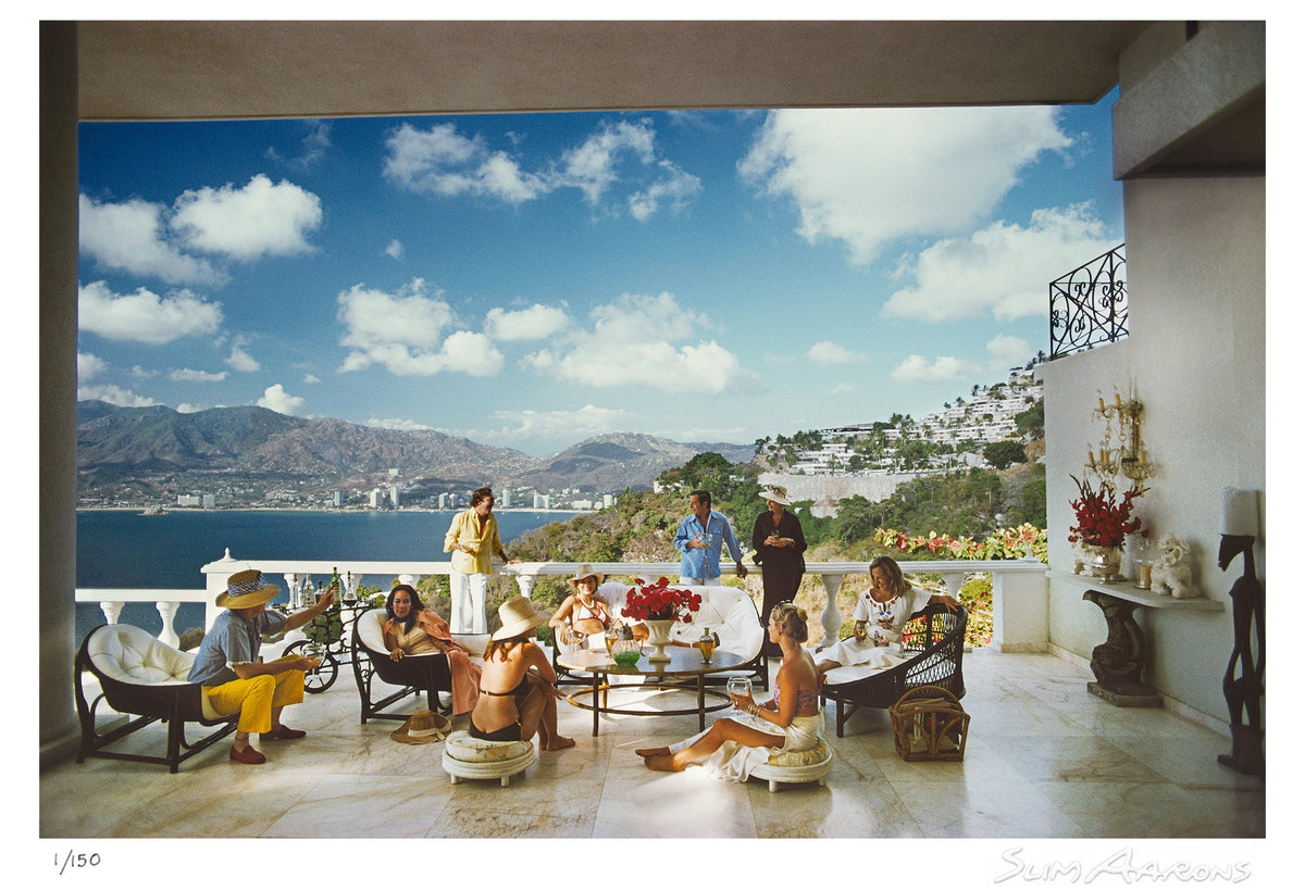 guests at villa nirvana - Slim Aarons - Limited Edition - Estate Stamped - Photography - Getty Images