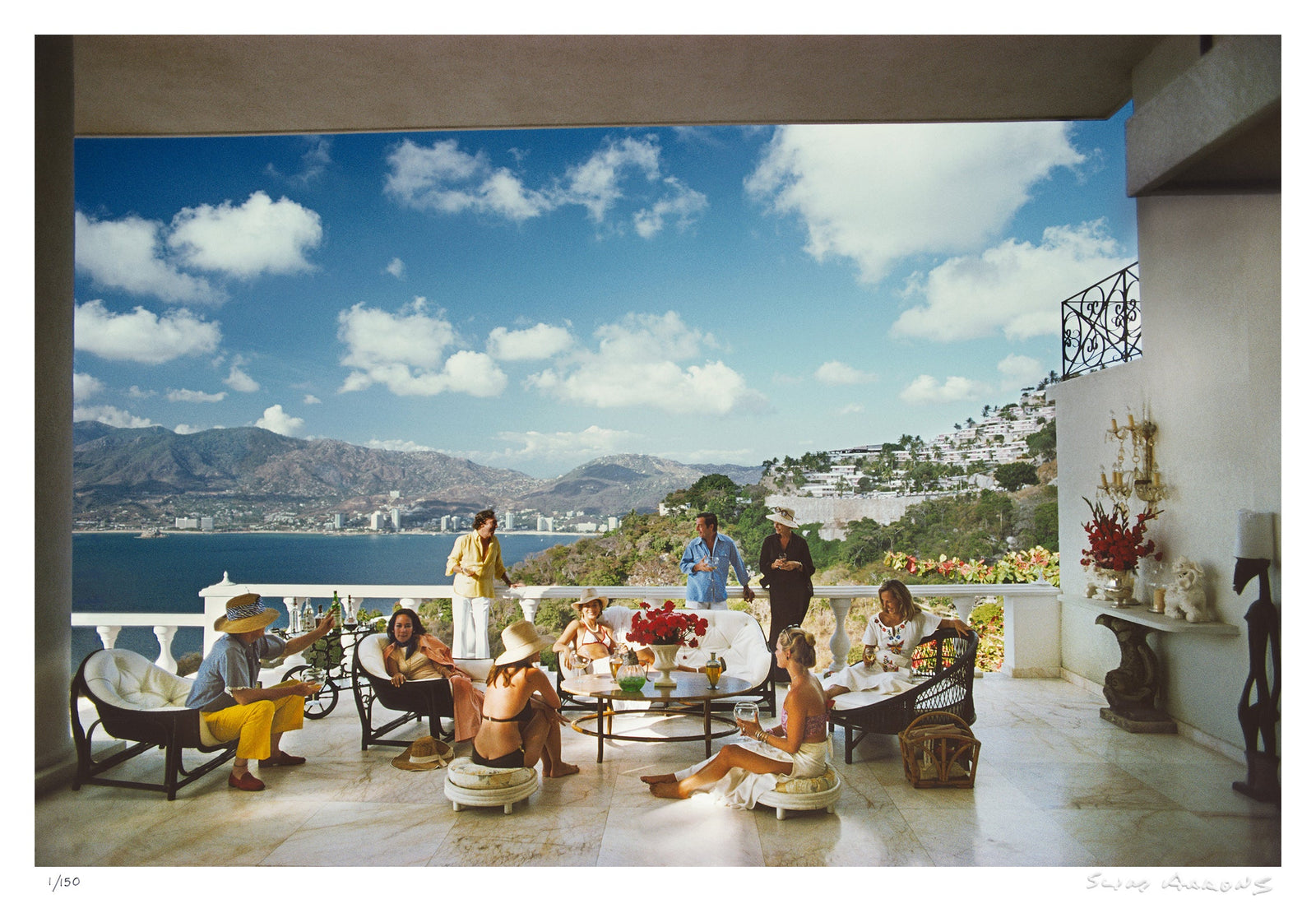 guests at villa nirvana - Slim Aarons - Limited Edition - Estate Stamped - Photography - Getty Images