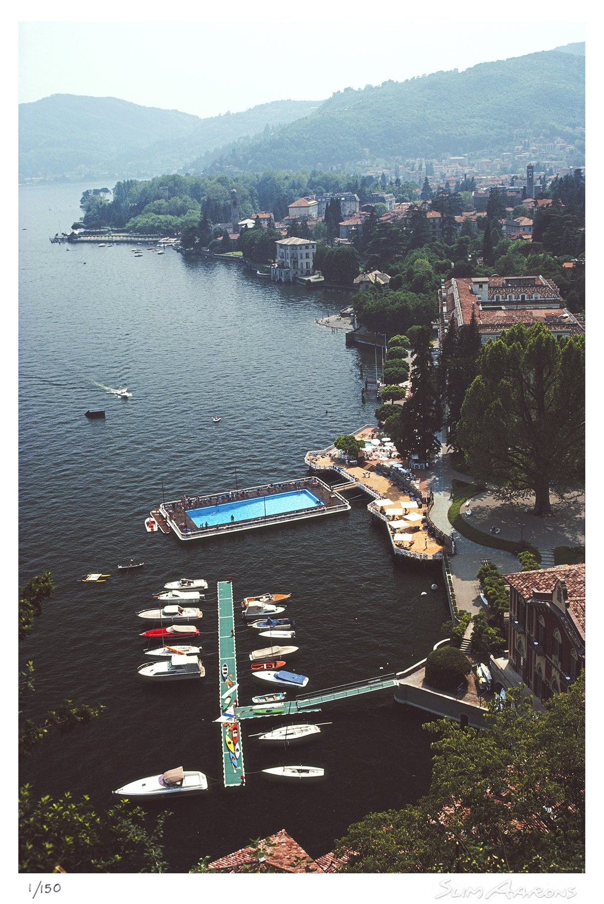 hotel on lake como - Slim Aarons - Limited Edition - Estate Stamped - Photography - Getty Images
