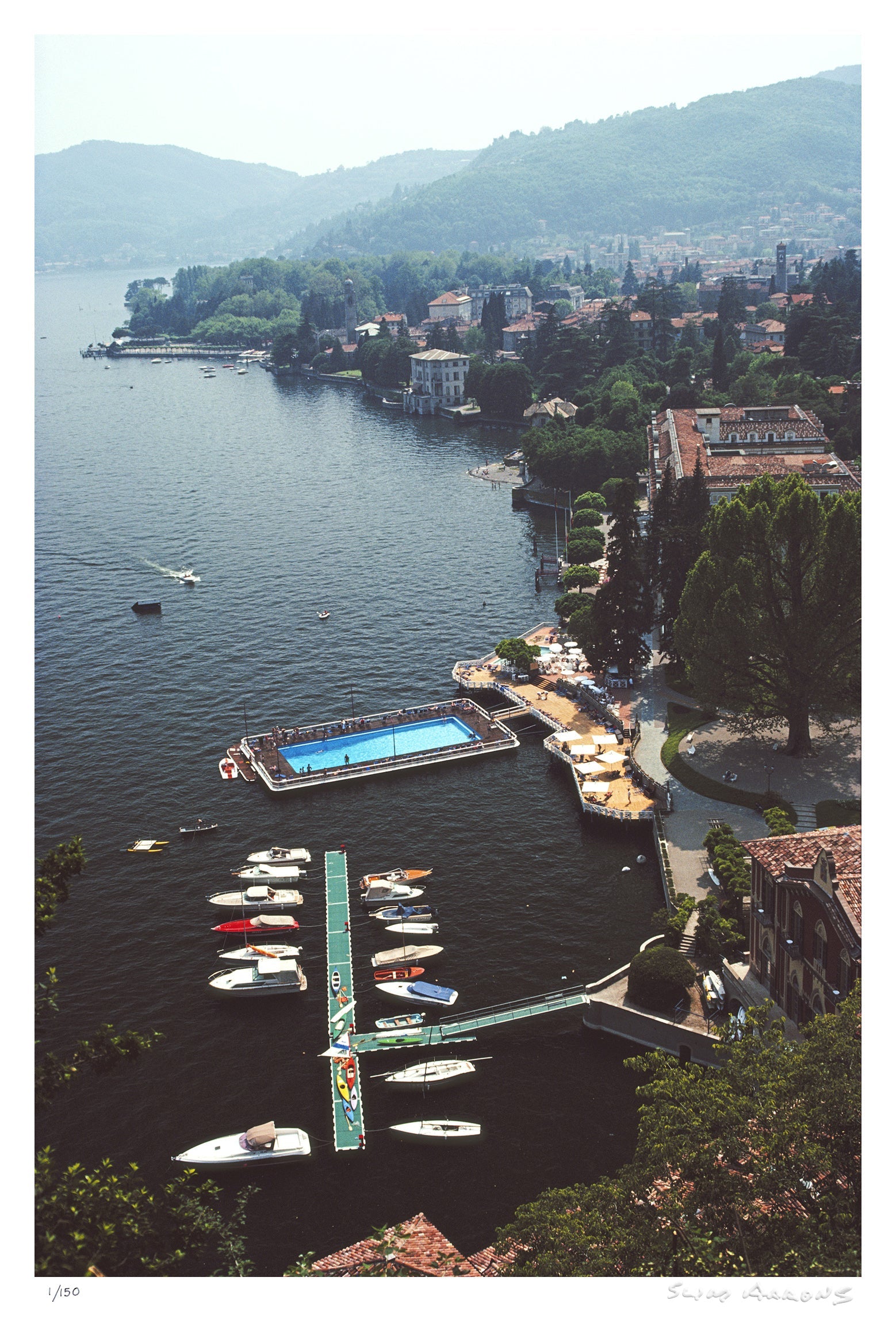 hotel on lake como - Slim Aarons - Limited Edition - Estate Stamped - Photography - Getty Images