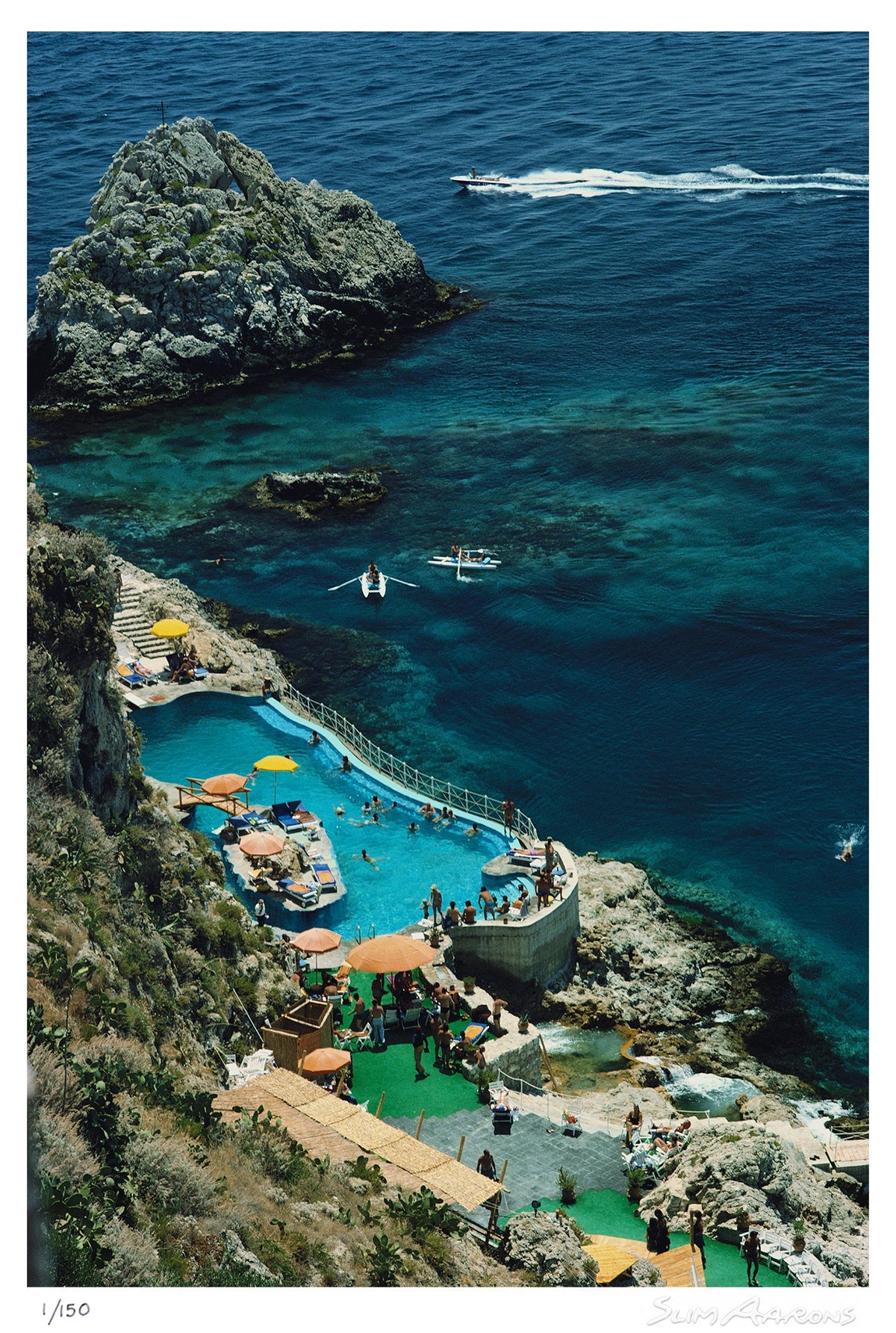 hotel taormina pool - Slim Aarons - Limited Edition - Estate Stamped - Photography - Getty Images