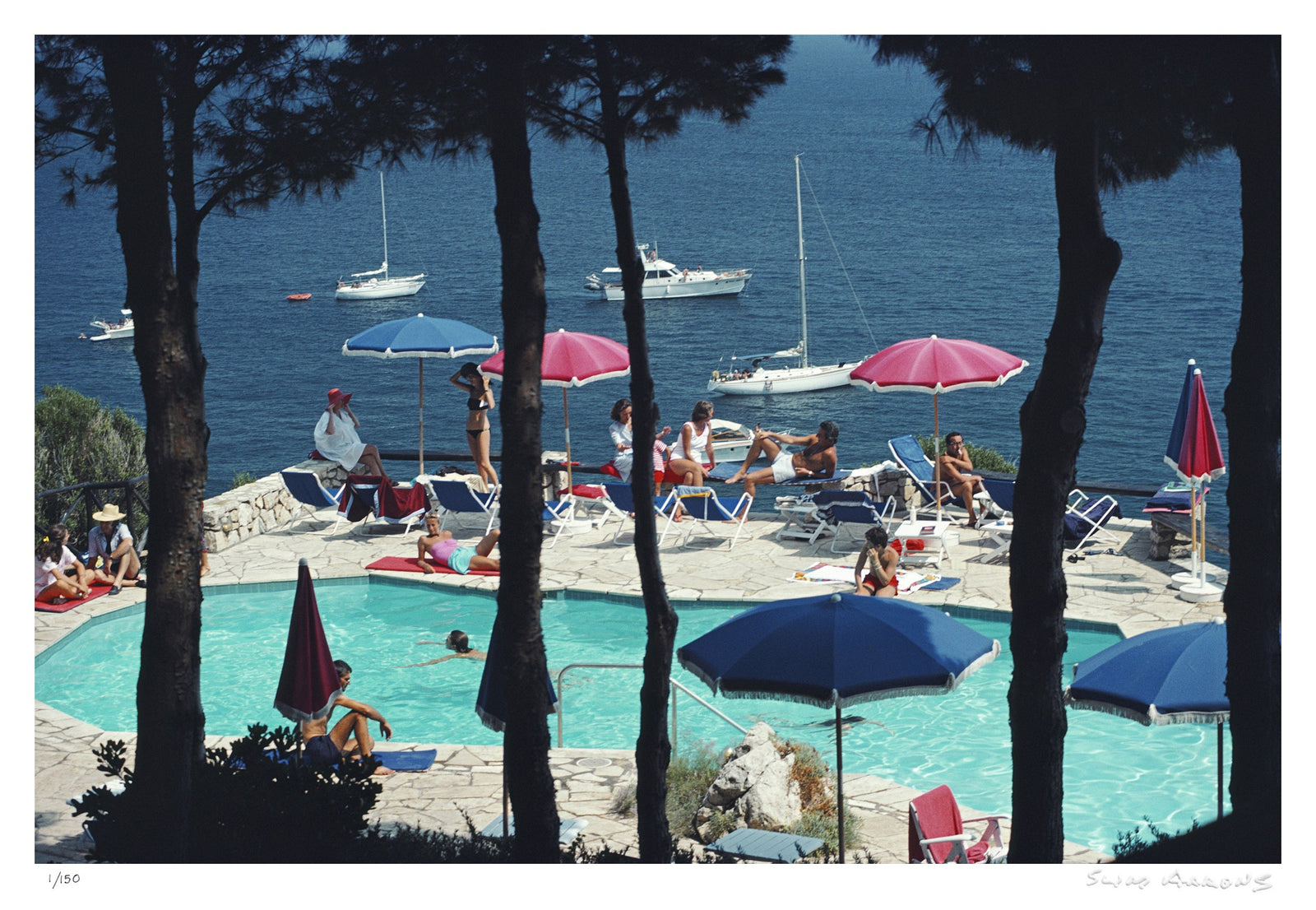 il pellicano hotel - Slim Aarons - Limited Edition - Estate Stamped - Photography - Getty Images