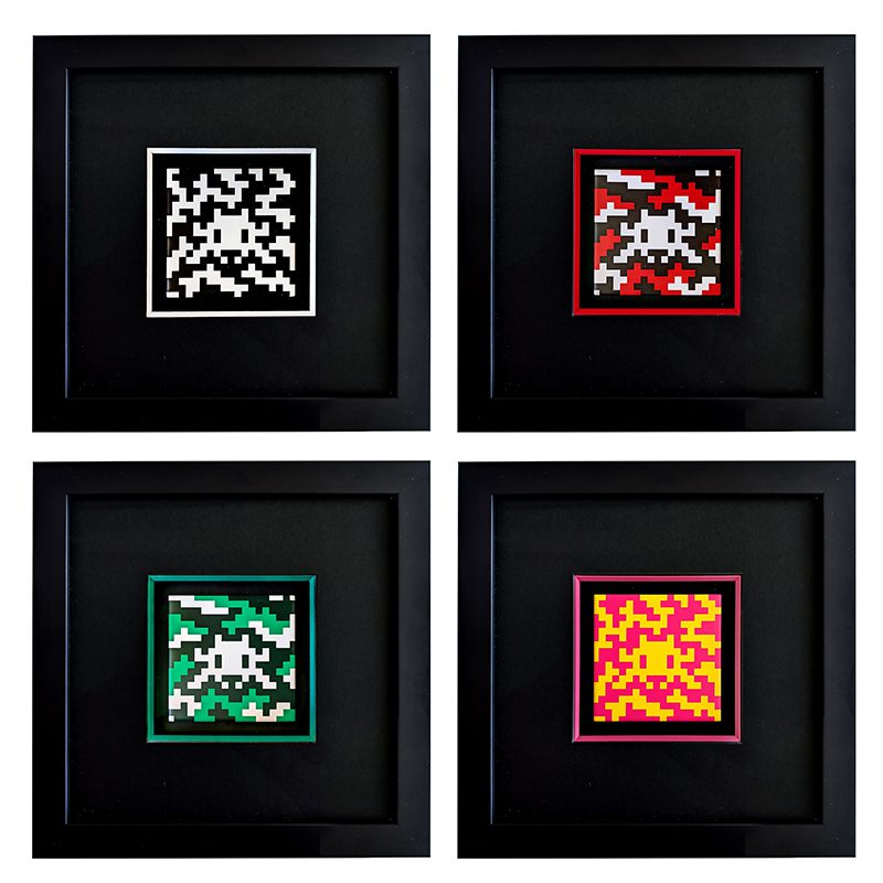 Camo Space Tiles Set by Invader, a limited edition printed ceramic tile from 2024