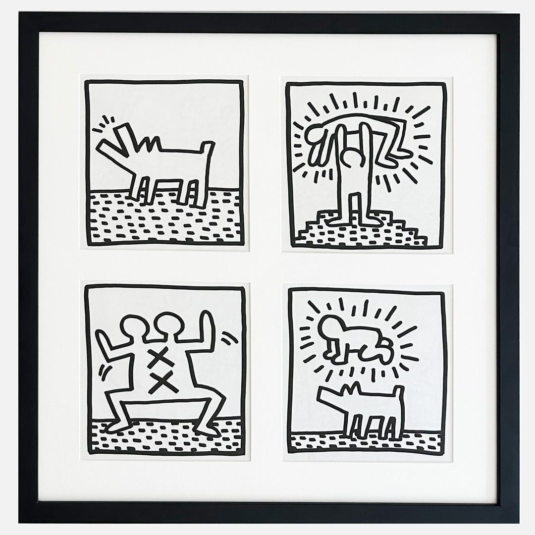 Vintage Keith Haring Lithograph Print Set