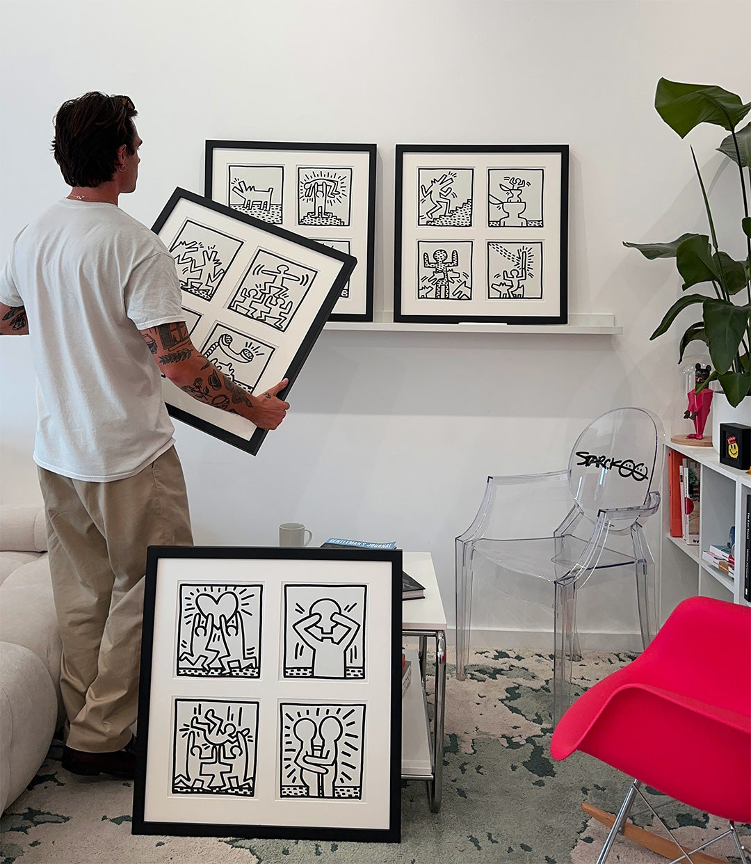 Vintage Keith Haring Lithograph Print Set
