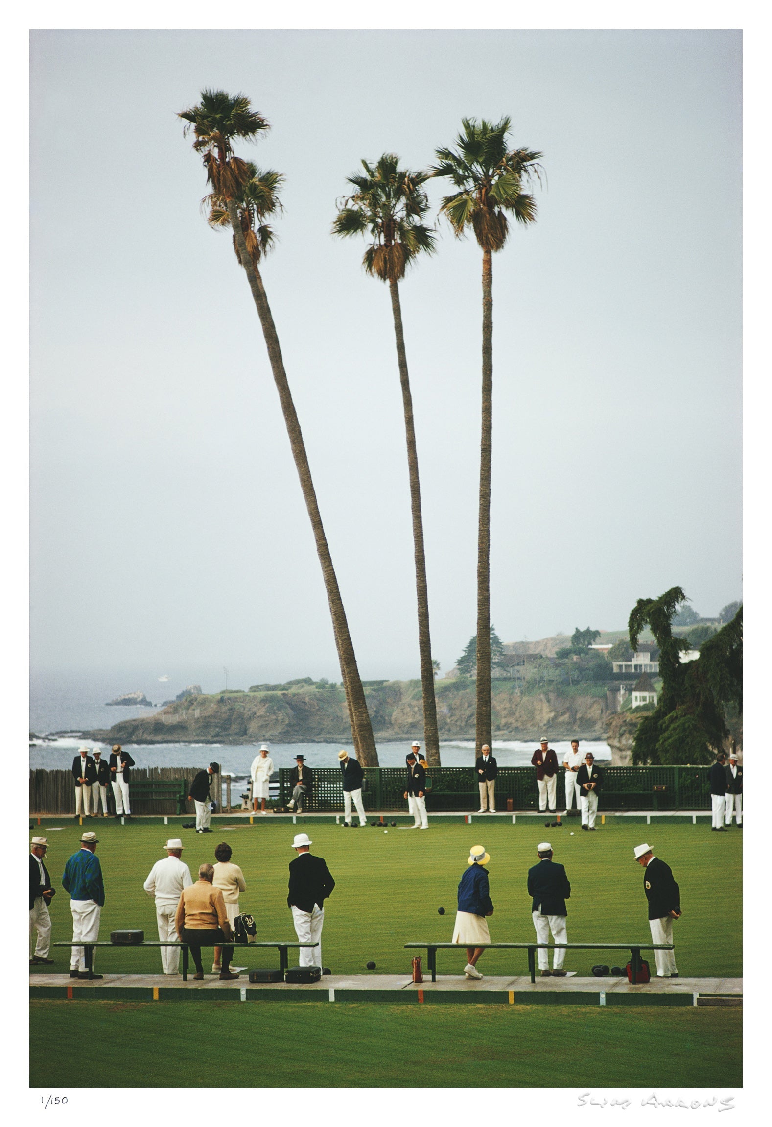 laguna bowls - Slim Aarons - Limited Edition - Estate Stamped - Photography - Getty Images