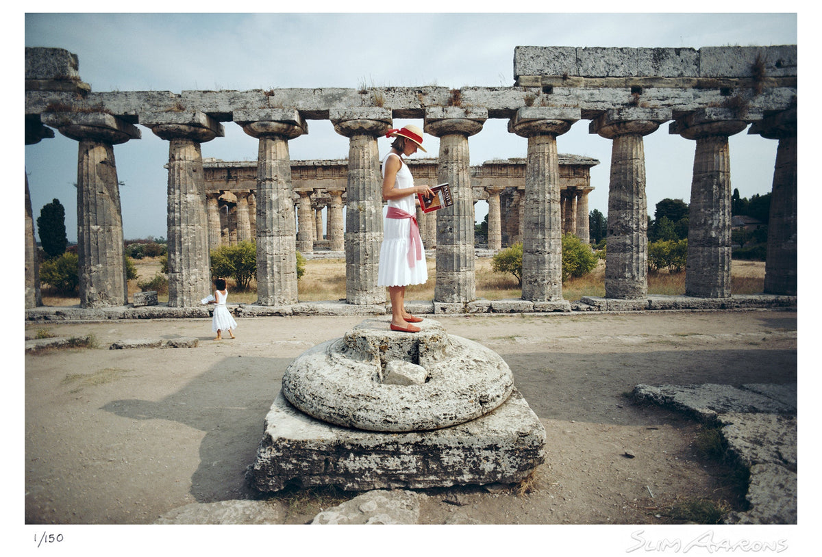 laura hawk in paestum - Slim Aarons - Limited Edition - Estate Stamped - Photography - Getty Images