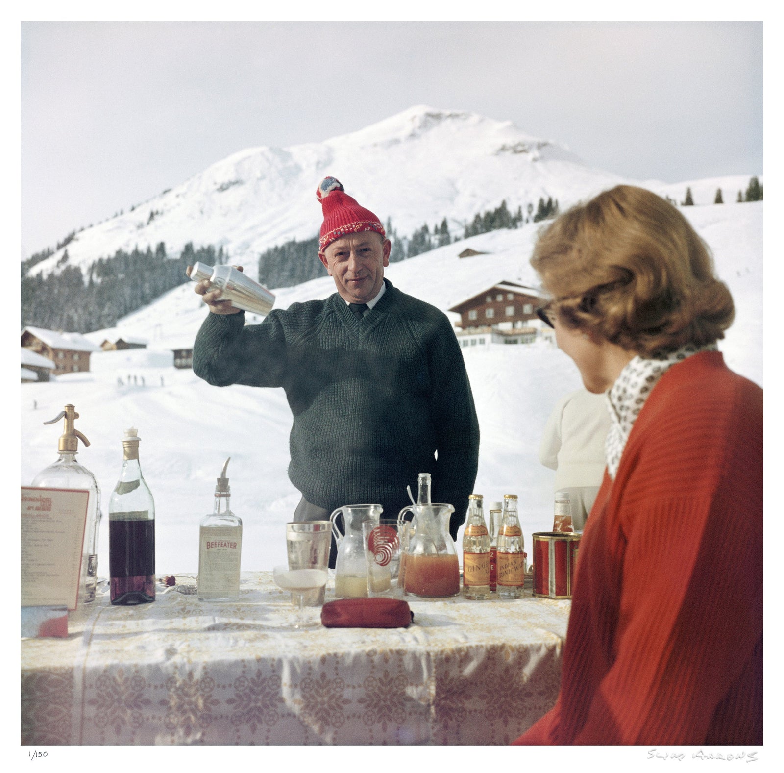 lech ice bar 1 - Slim Aarons - Limited Edition - Estate Stamped - Photography - Getty Images