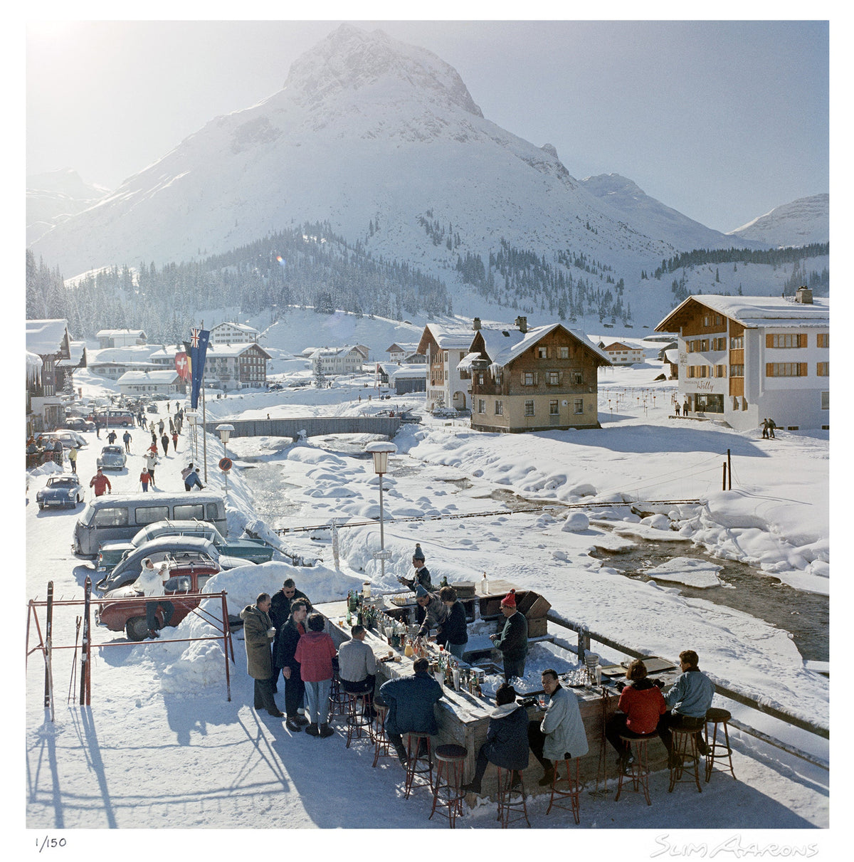 lech ice bar - Slim Aarons - Limited Edition - Estate Stamped - Photography - Getty Images