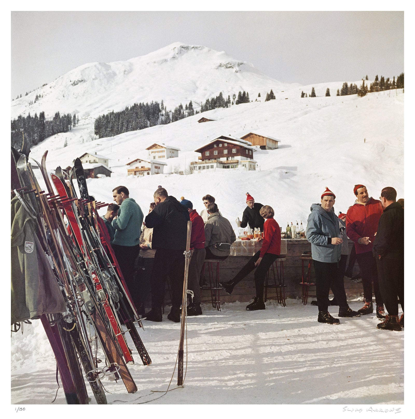 lech ice bar 2 - Slim Aarons - Limited Edition - Estate Stamped - Photography - Getty Images