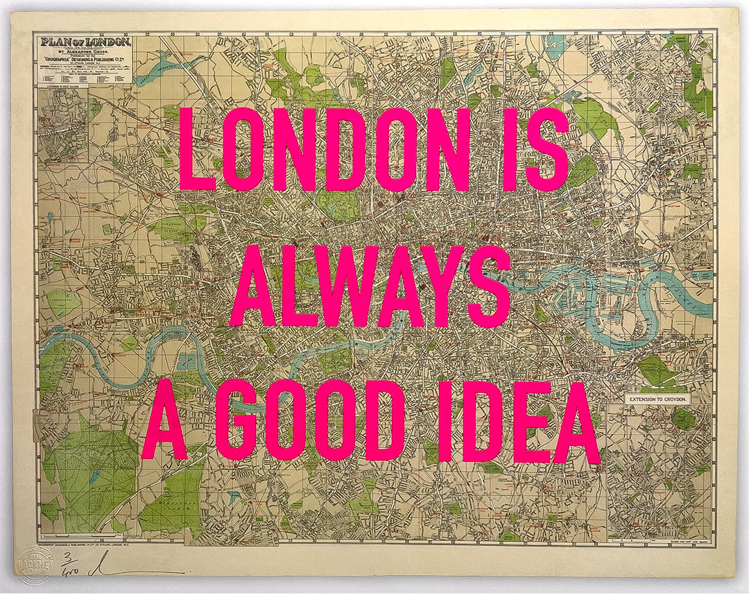 london-is-always-a-good-idea-pink-Dave Buonaguidi-Limited Edition Art Print-1080x858
