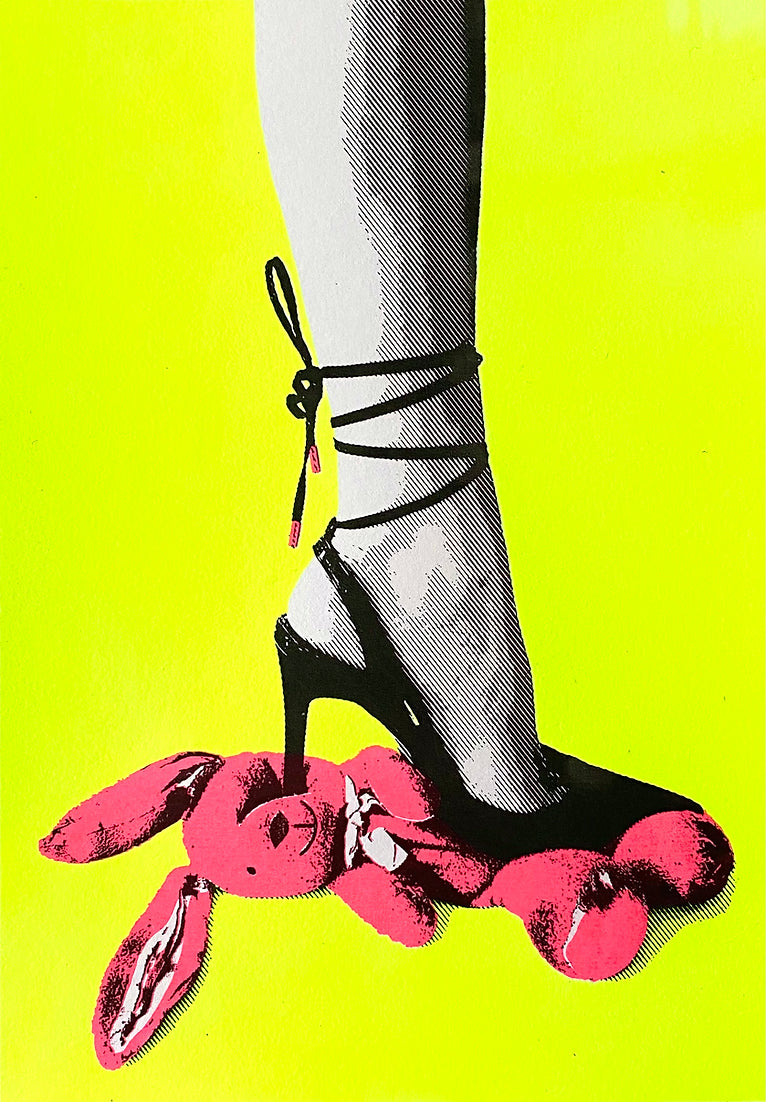 Lucky Rabbit's Foot by The Cameron Twins, a limited edition hand-pulled multi-layered silkscreen on paper from 22