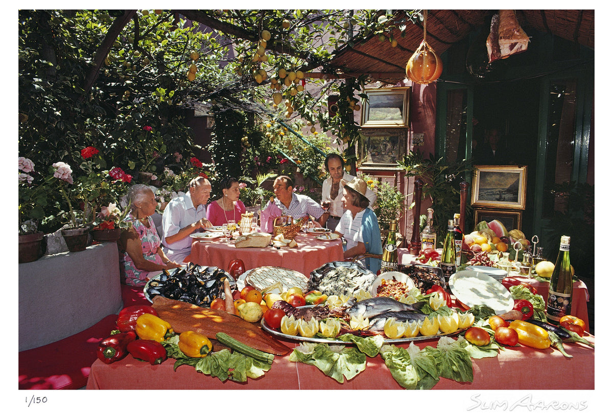 lunch at la pigna - Slim Aarons - Limited Edition - Estate Stamped - Photography - Getty Images