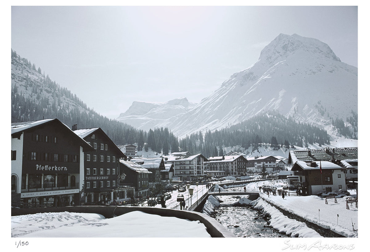 main street in lech - Slim Aarons - Limited Edition - Estate Stamped - Photography - Getty Images