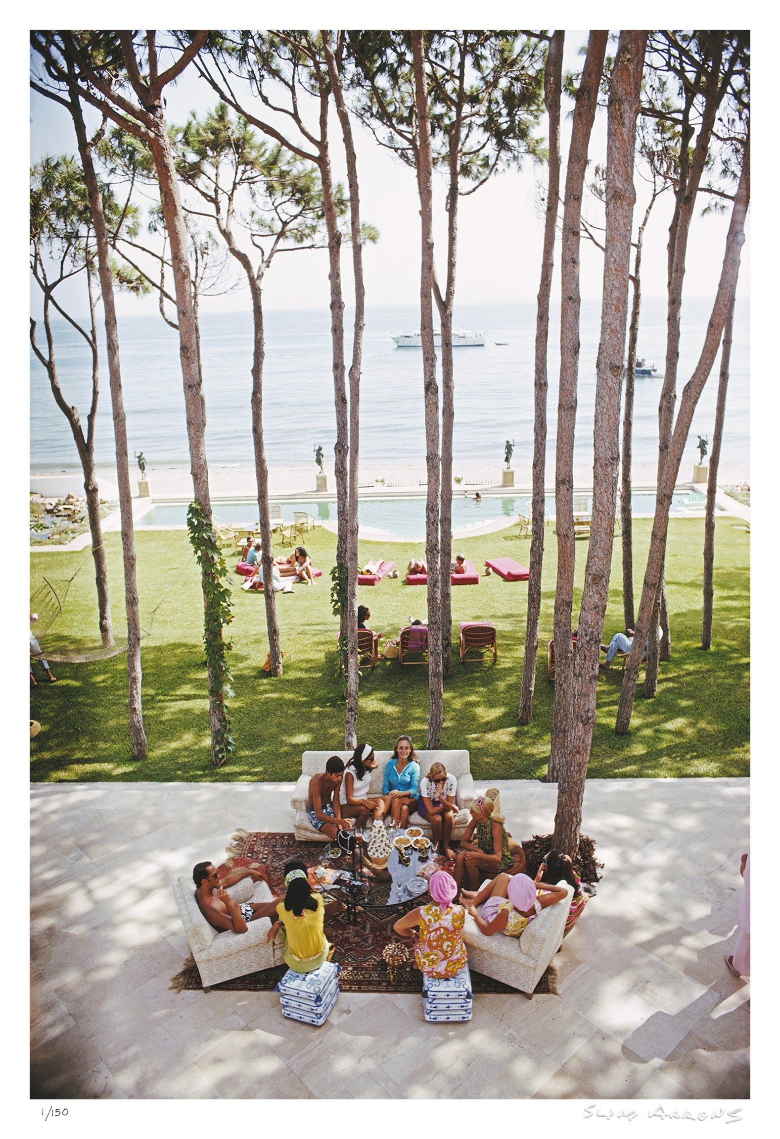 marbella house party - Slim Aarons - Limited Edition - Estate Stamped - Photography - Getty Images