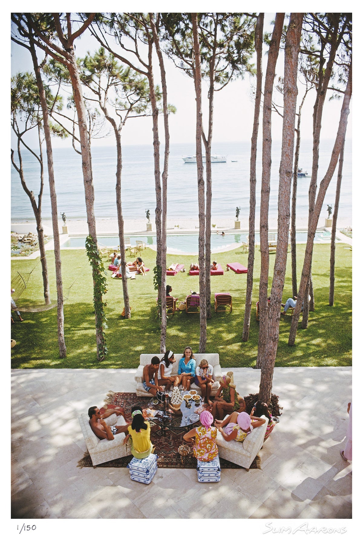 marbella house party - Slim Aarons - Limited Edition - Estate Stamped - Photography - Getty Images