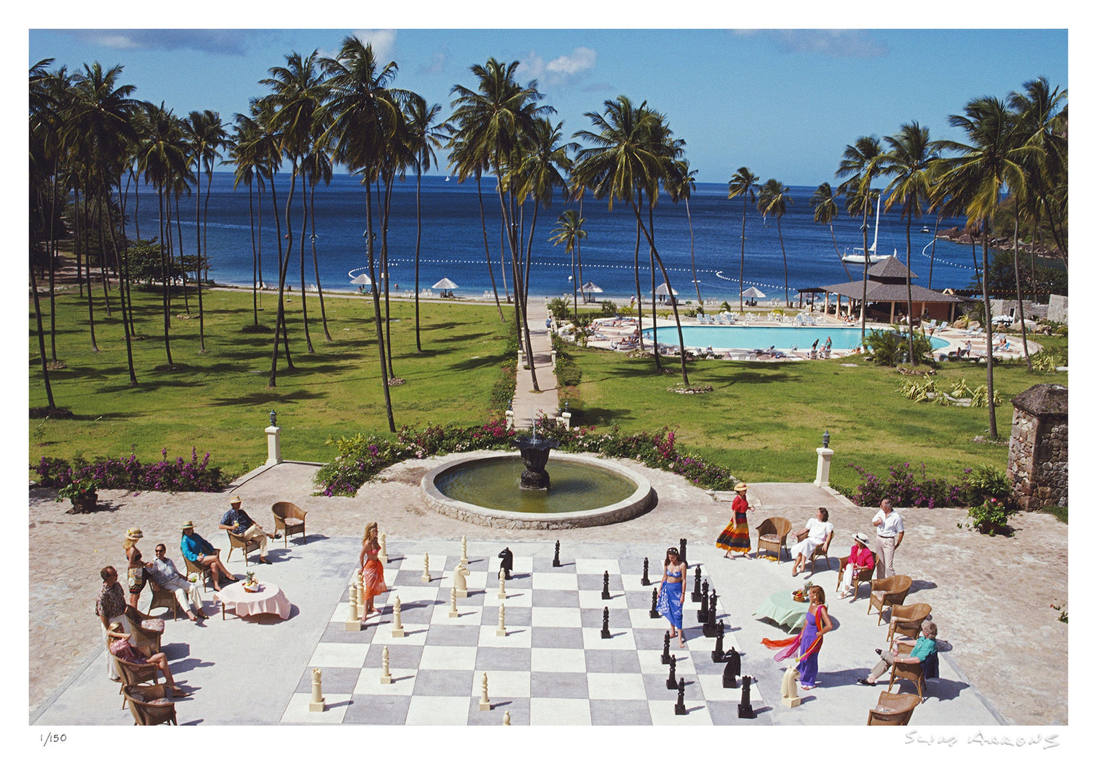megachess - Slim Aarons - Limited Edition - Estate Stamped - Photography - Getty Images