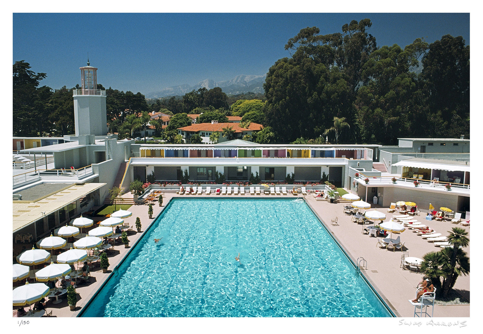 monte carlo pool - Slim Aarons - Limited Edition - Estate Stamped - Photography - Getty Images