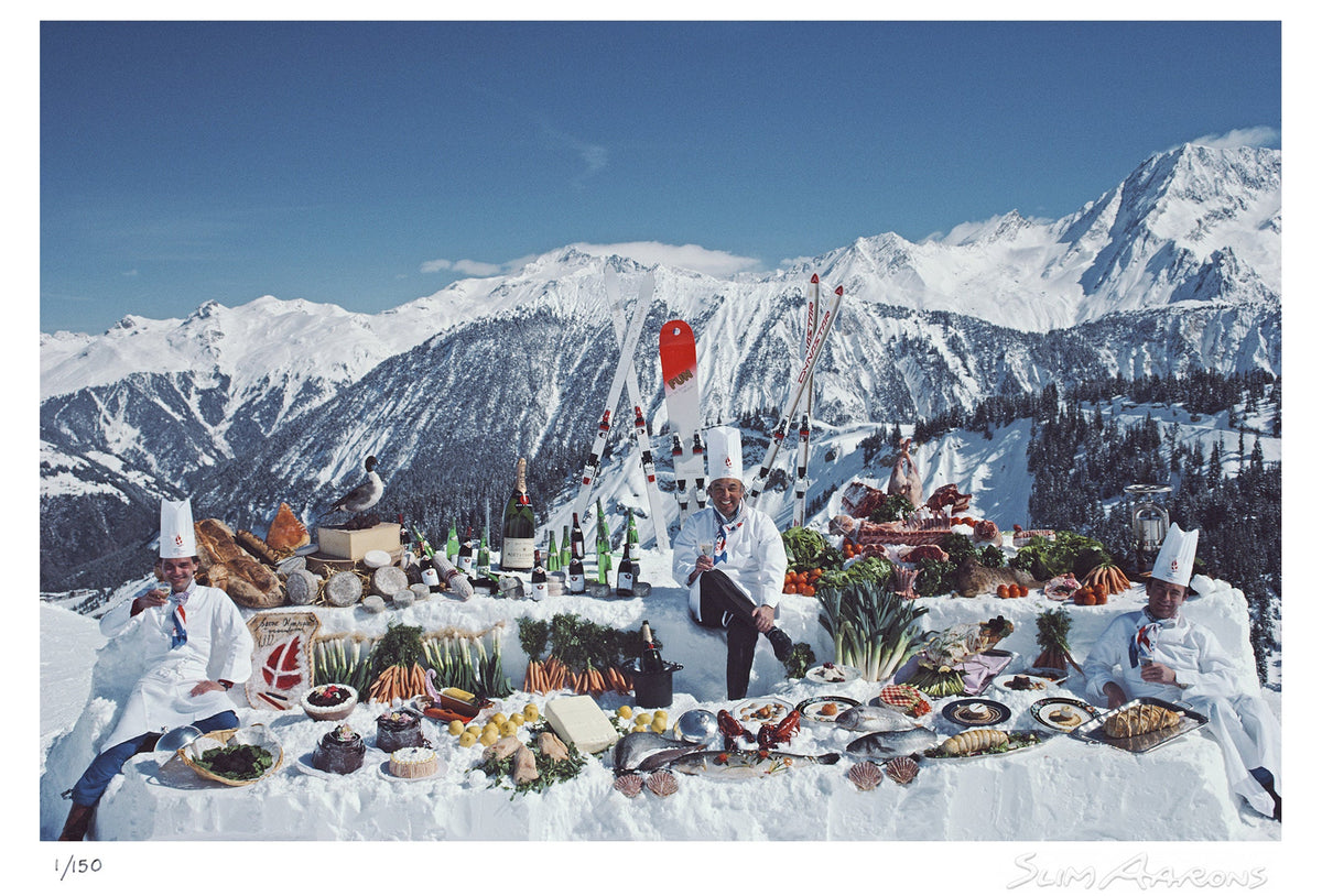 moutain buffet - Slim Aarons - Limited Edition - Estate Stamped - Photography - Getty Images