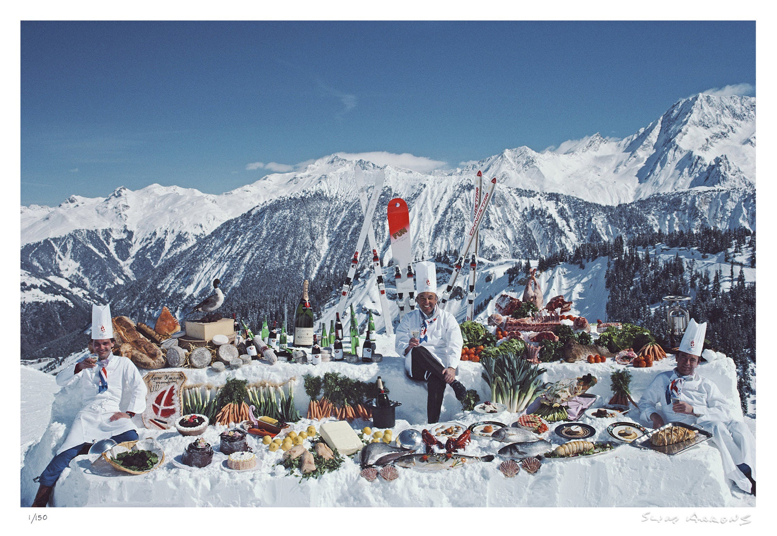 moutain buffet - Slim Aarons - Limited Edition - Estate Stamped - Photography - Getty Images