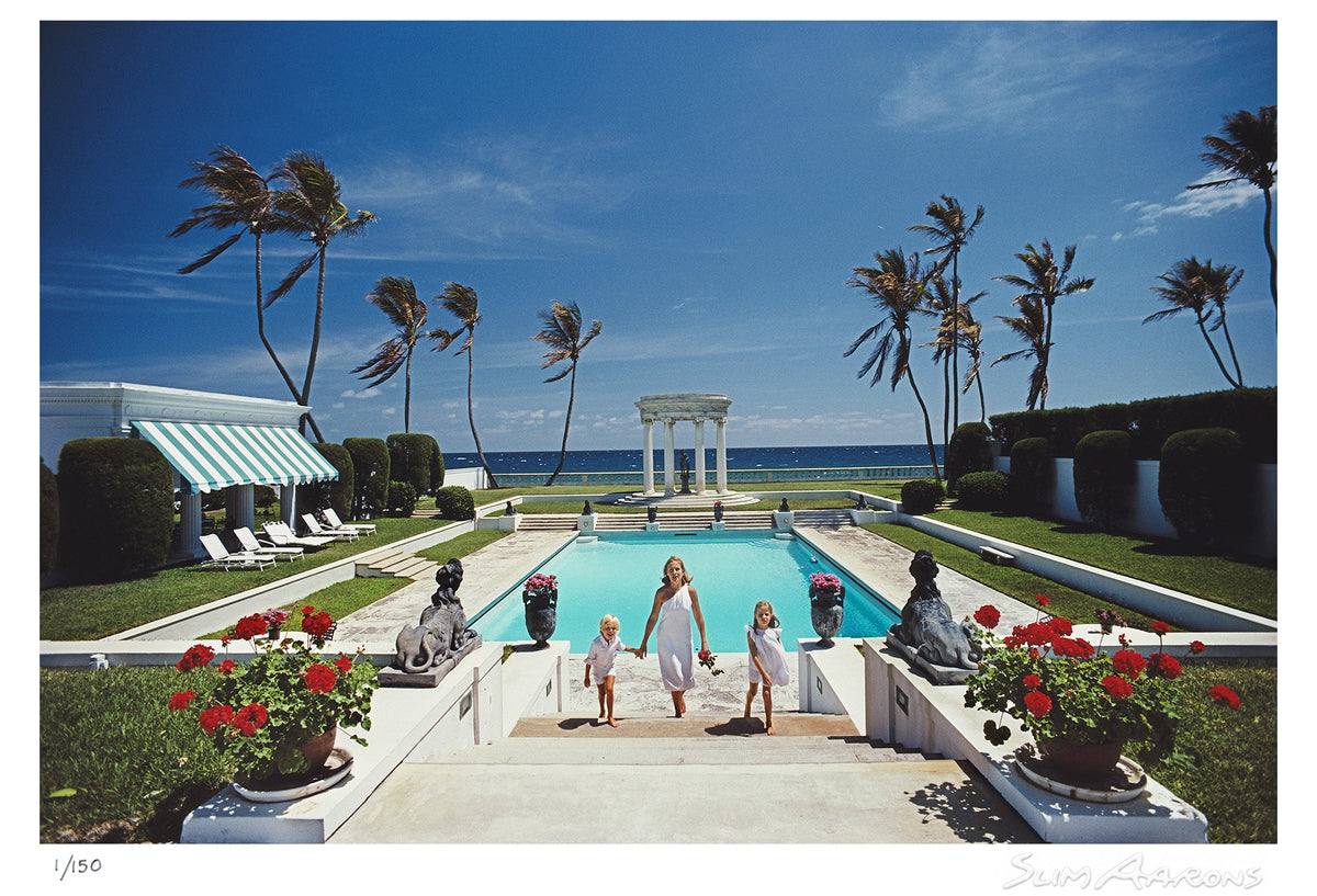 neo classical pool - Slim Aarons - Limited Edition - Estate Stamped - Photography - Getty Images
