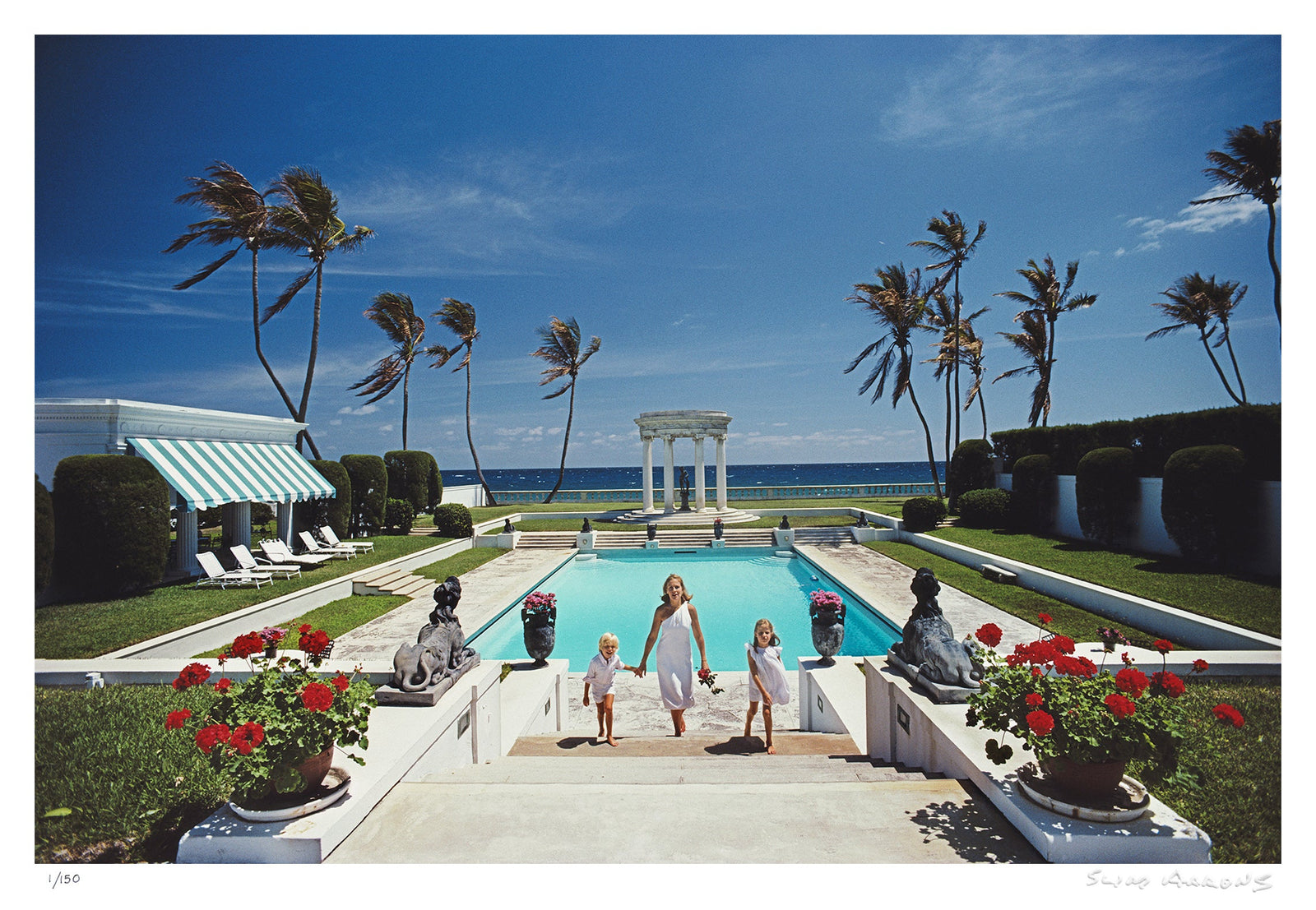 neo classical pool - Slim Aarons - Limited Edition - Estate Stamped - Photography - Getty Images