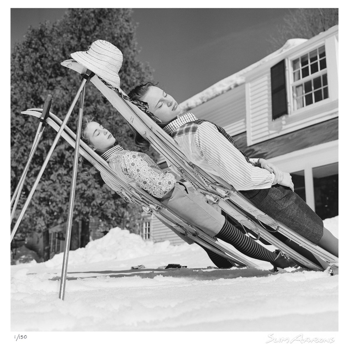 new england skiing 1 - Slim Aarons - Limited Edition - Estate Stamped - Photography - Getty Images