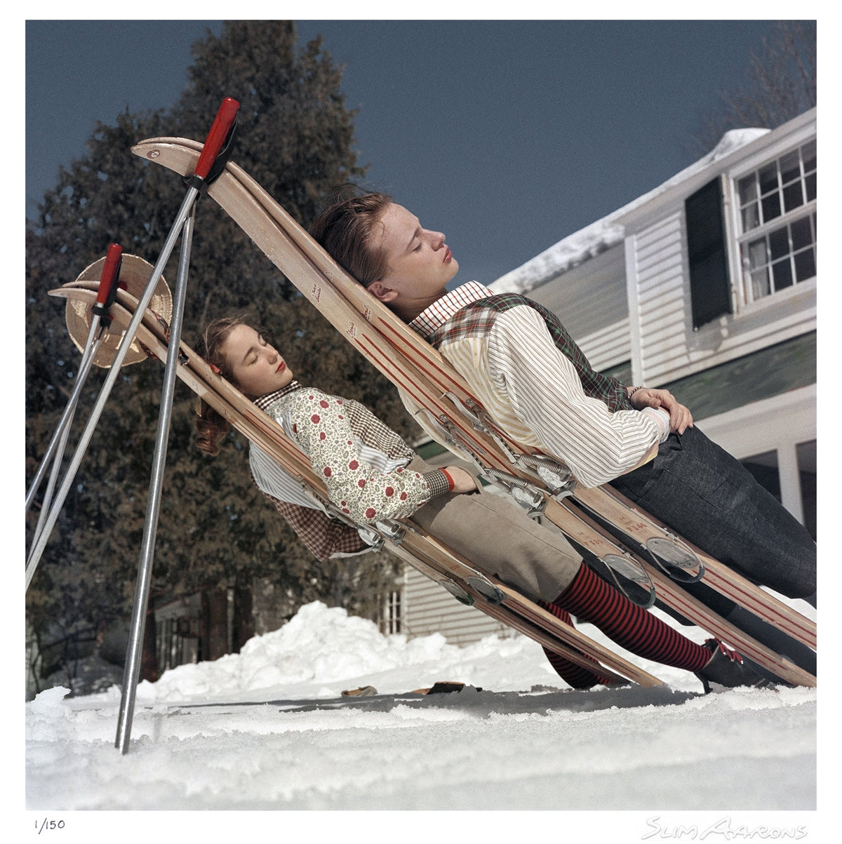 new england skiing 3 - Slim Aarons - Limited Edition - Estate Stamped - Photography - Getty Images