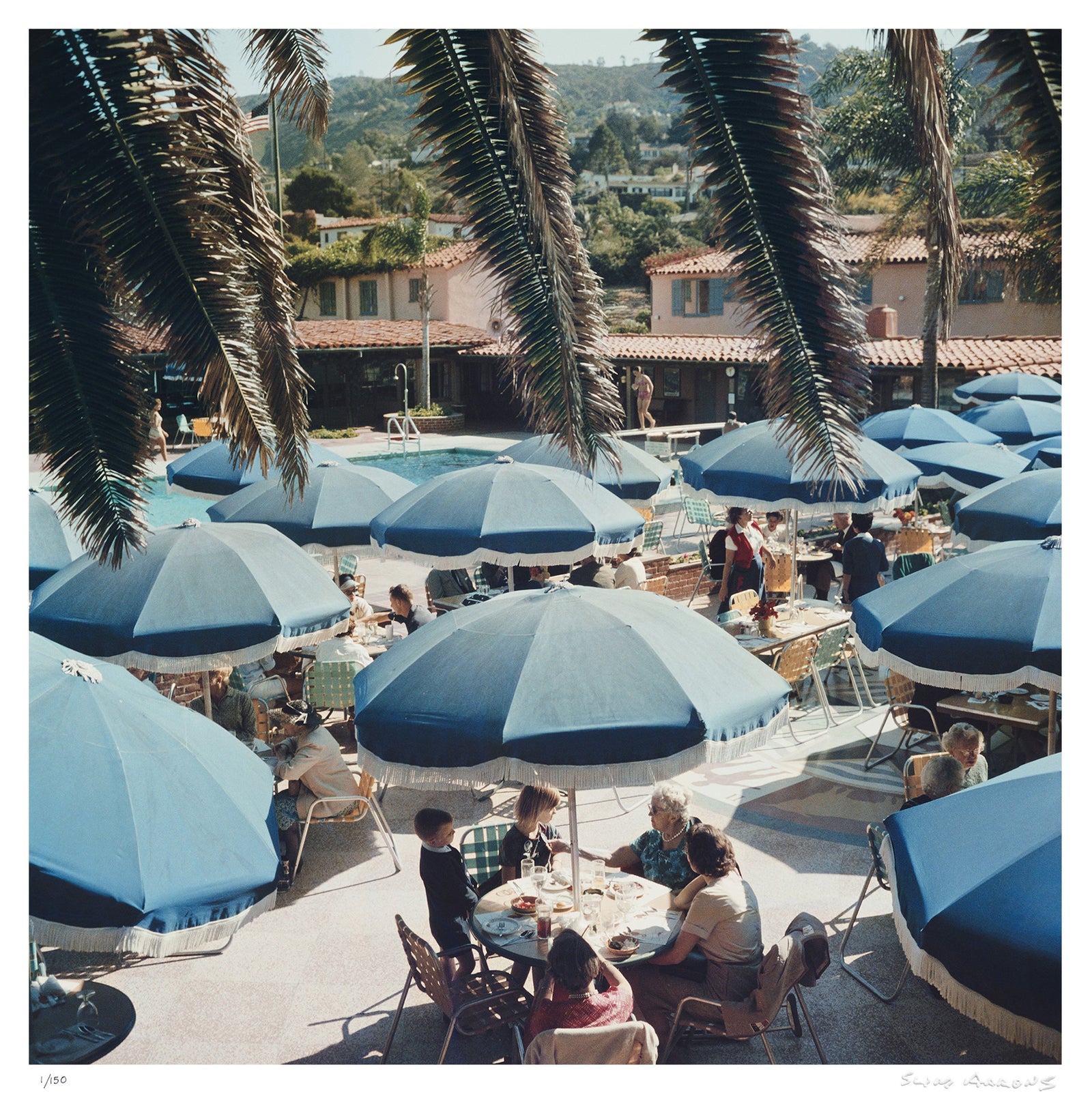 outdoor dining - Slim Aarons - Limited Edition - Estate Stamped - Photography - Getty Images