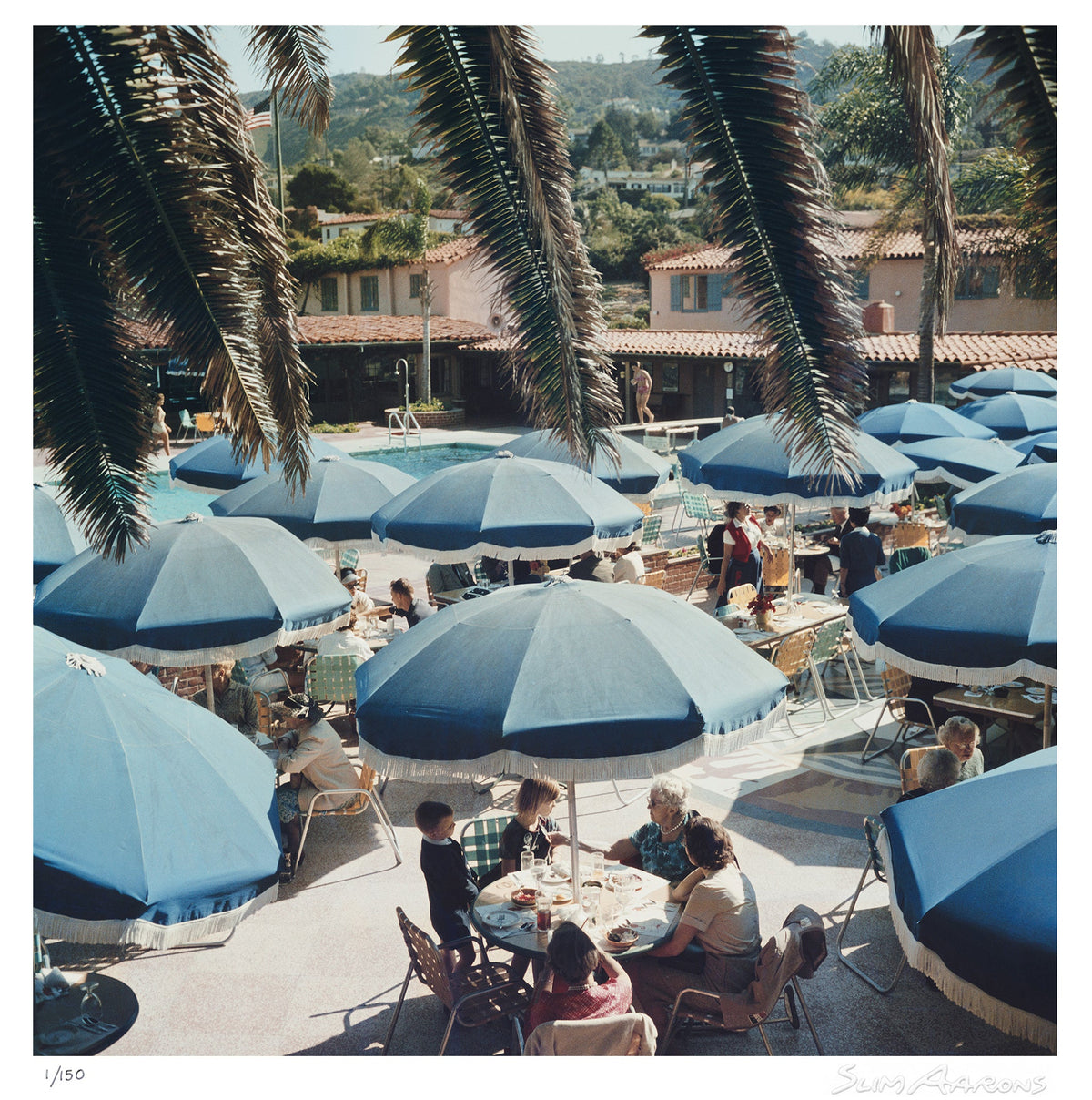 outdoor dining - Slim Aarons - Limited Edition - Estate Stamped - Photography - Getty Images