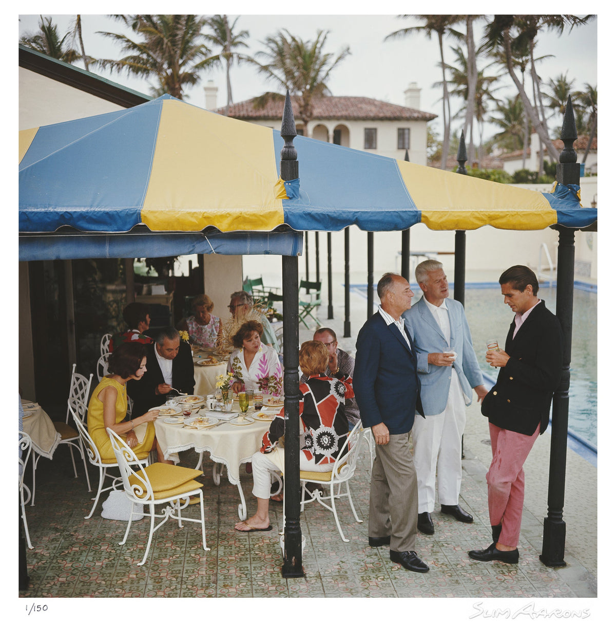 palm beach party - Slim Aarons - Limited Edition - Estate Stamped - Photography - Getty Images