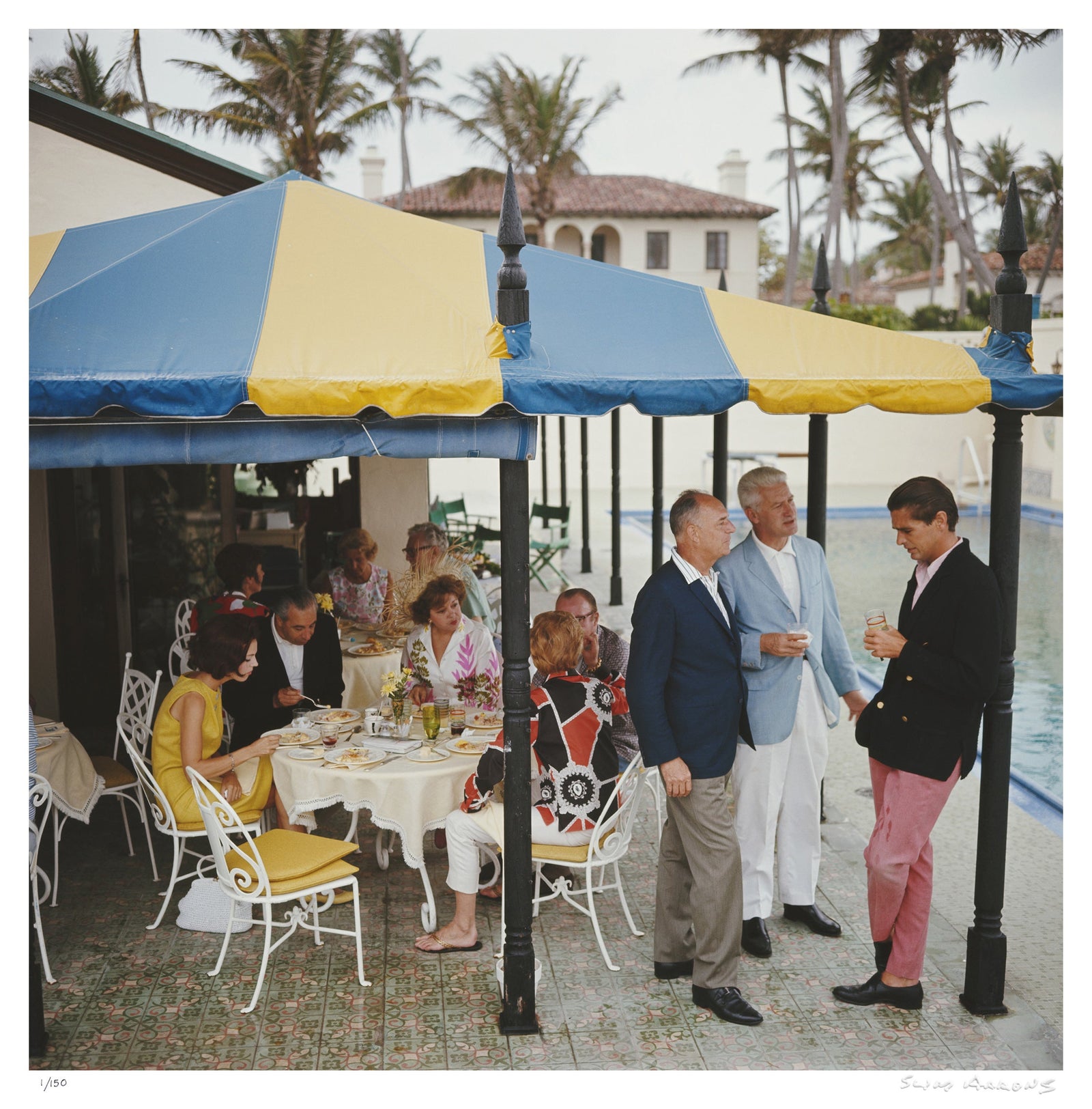palm beach party - Slim Aarons - Limited Edition - Estate Stamped - Photography - Getty Images