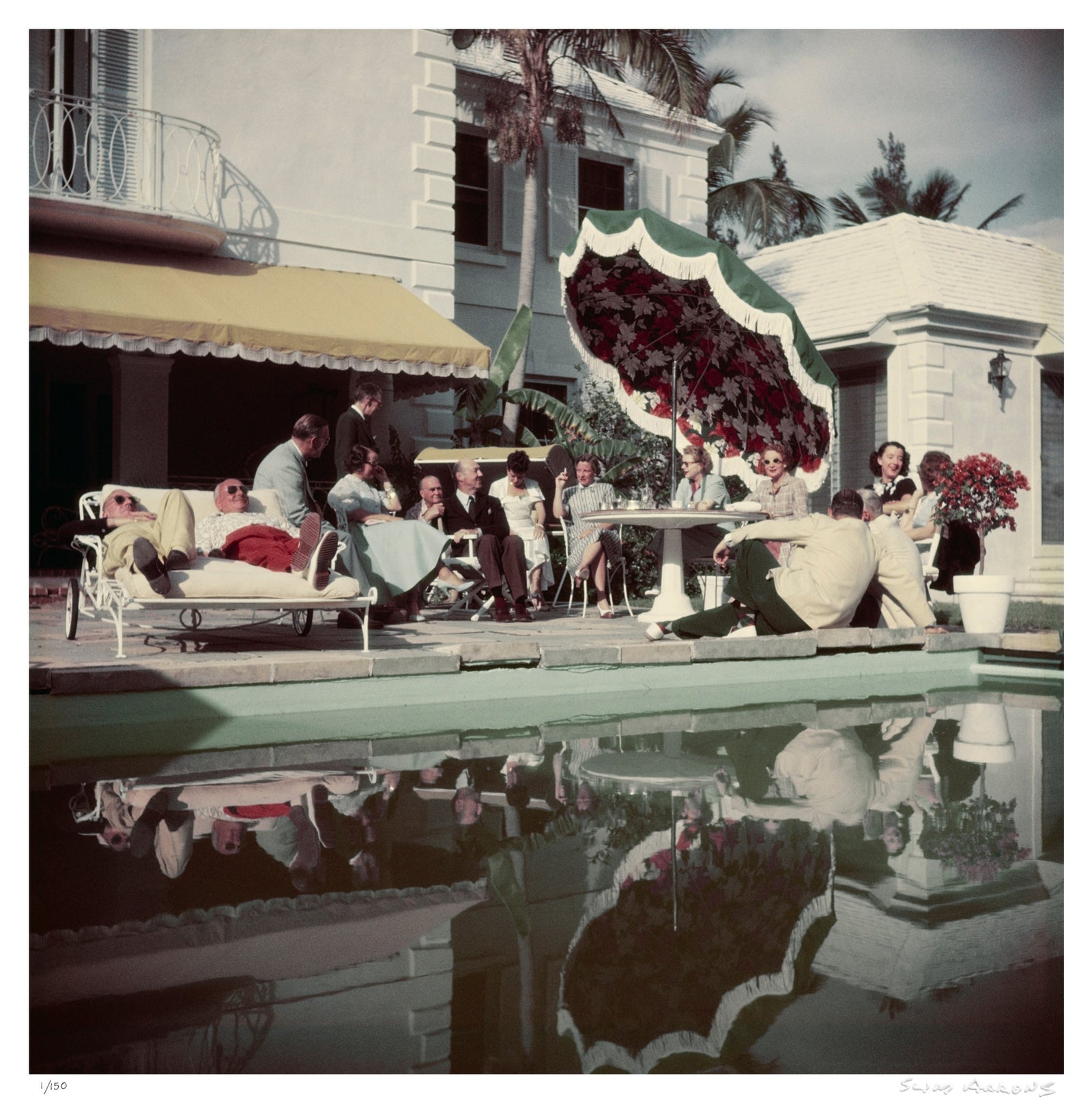 palm beach pool party - Slim Aarons - Limited Edition - Estate Stamped - Photography - Getty Images
