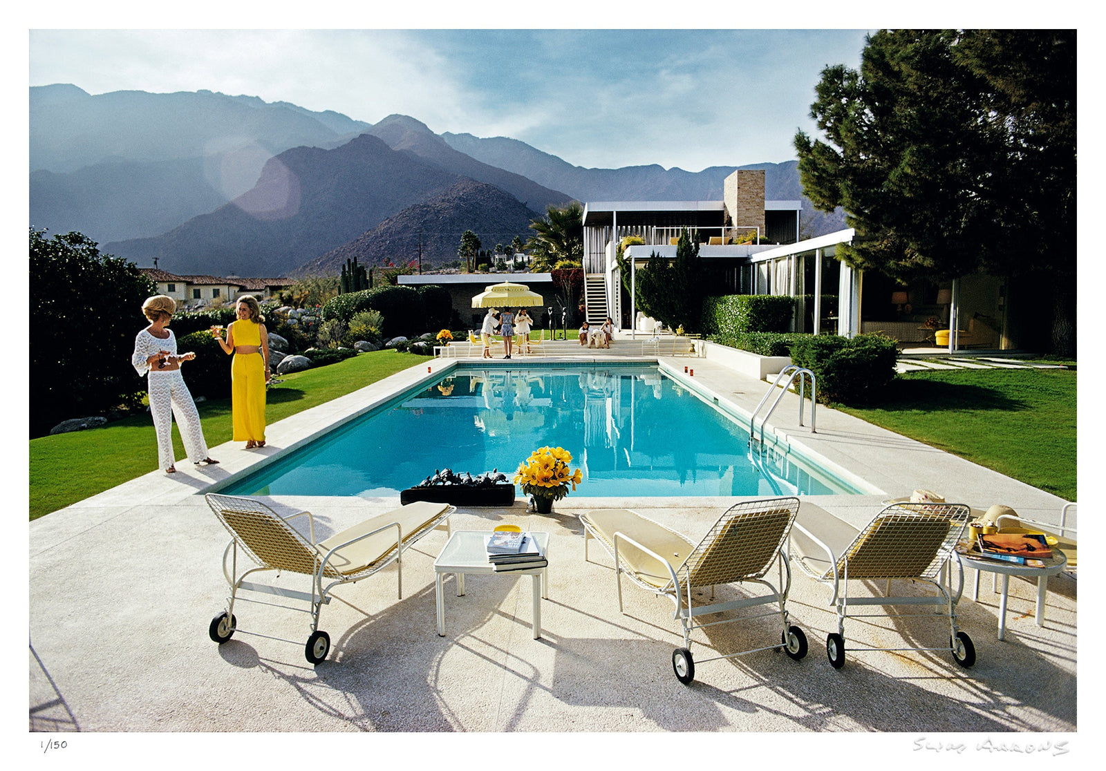 palm springs pool - Slim Aarons - Limited Edition - Estate Stamped - Photography - Getty Images