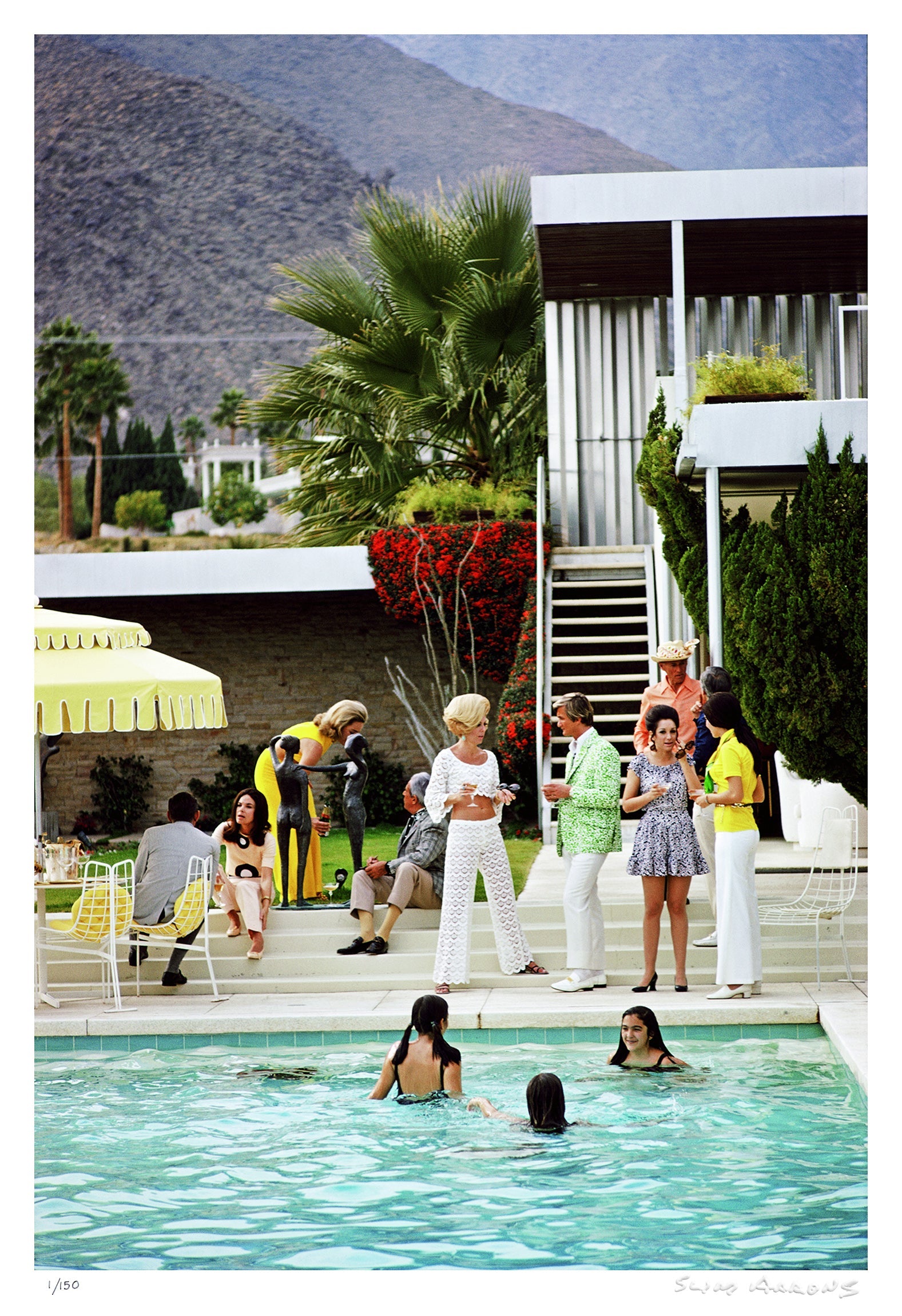 party on the steps - Slim Aarons - Limited Edition - Estate Stamped - Photography - Getty Images