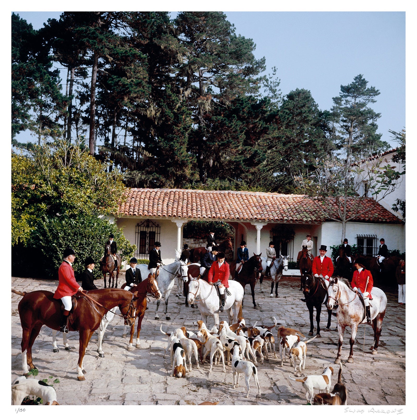 pebble beach hunt - Slim Aarons - Limited Edition - Estate Stamped - Photography - Getty Images