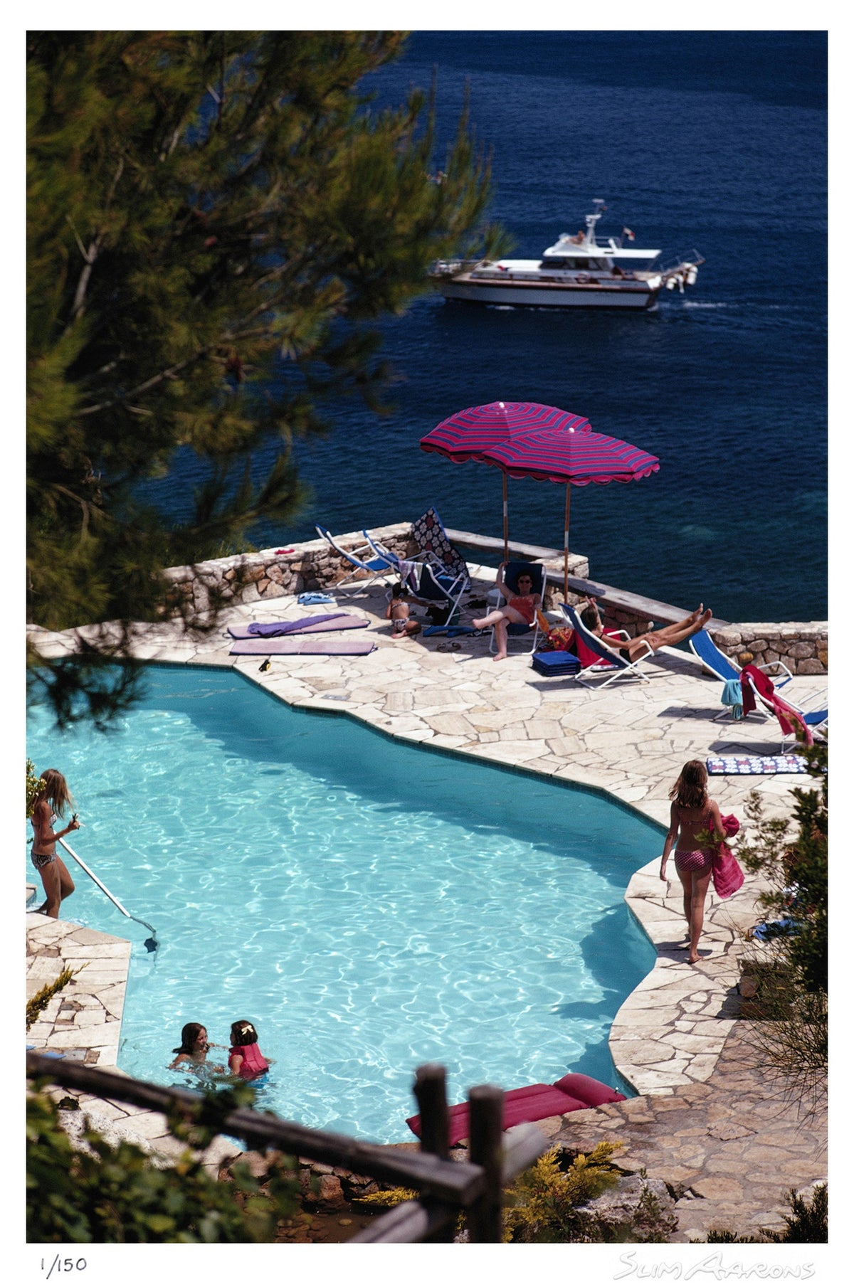 pellicano pool - Slim Aarons - Limited Edition - Estate Stamped - Photography - Getty Images