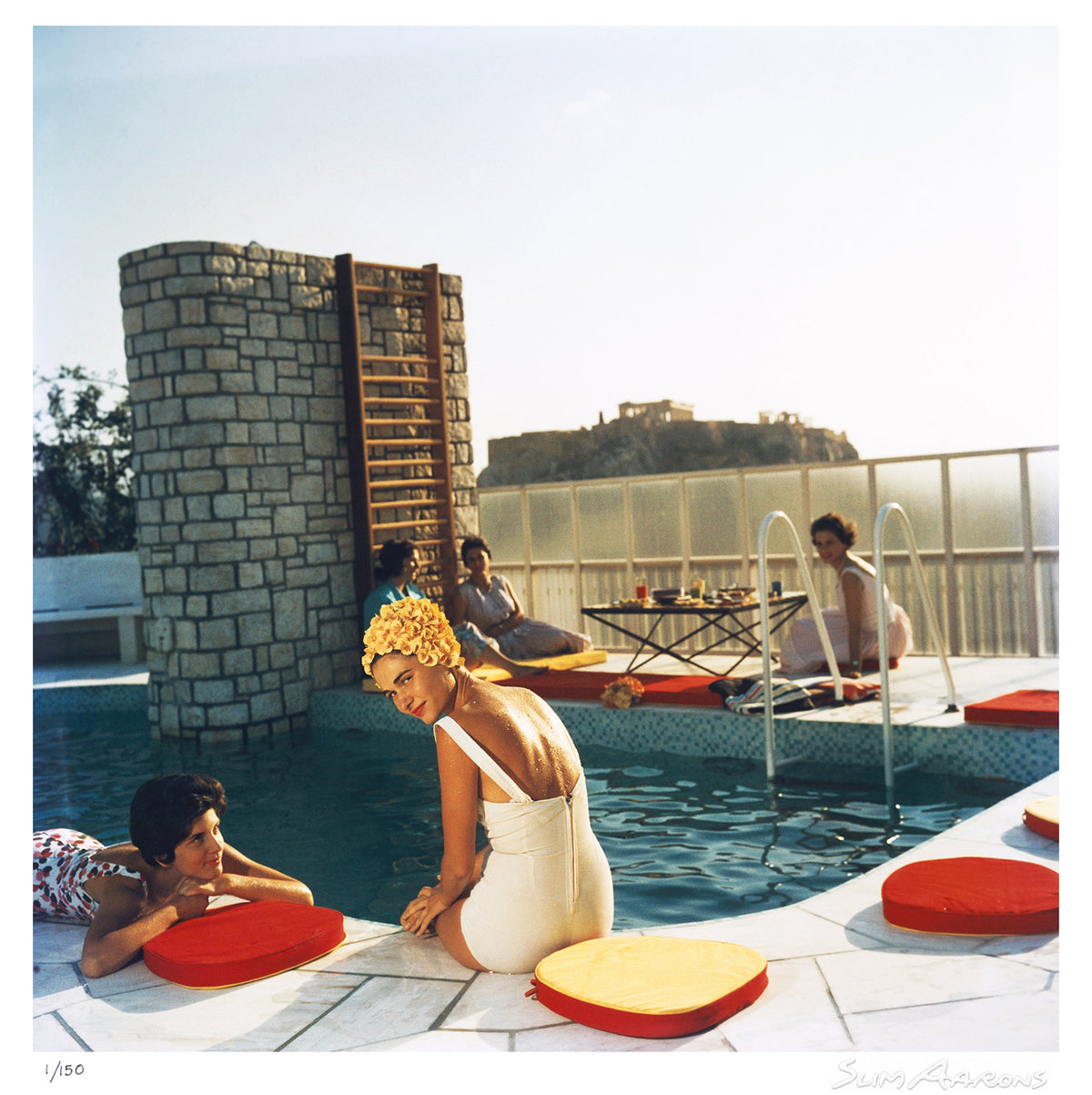 penthouse pool - Slim Aarons - Limited Edition - Estate Stamped - Photography - Getty Images