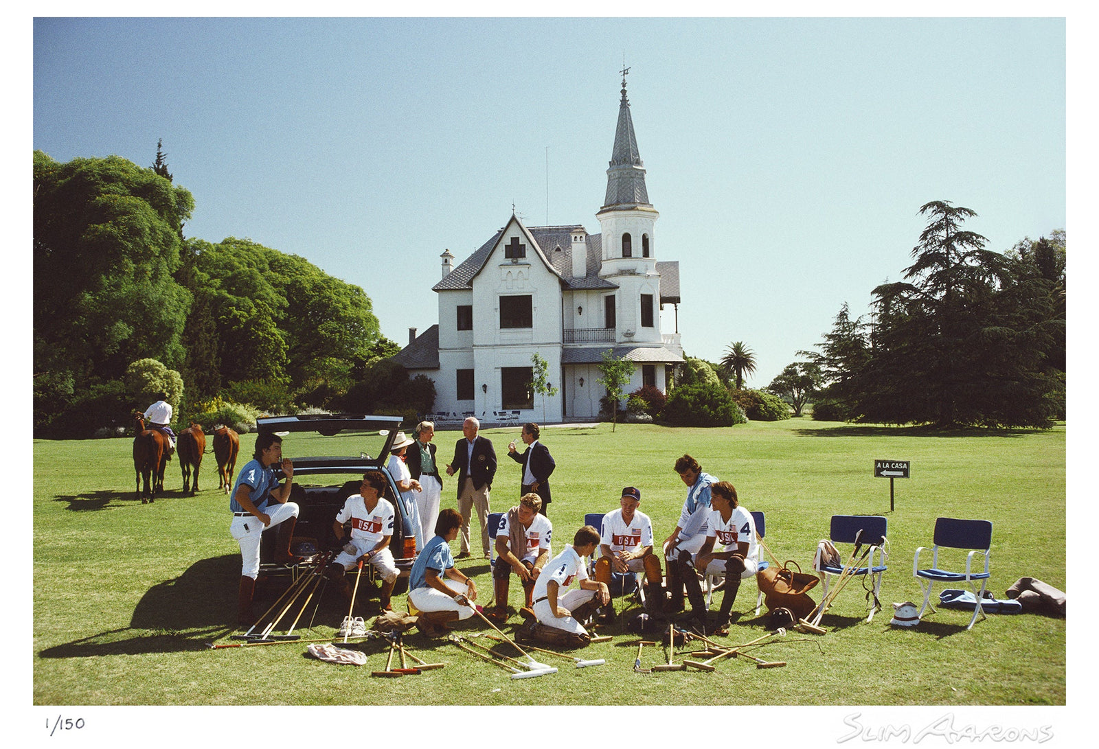 polo gear - Slim Aarons - Limited Edition - Estate Stamped - Photography - Getty Images