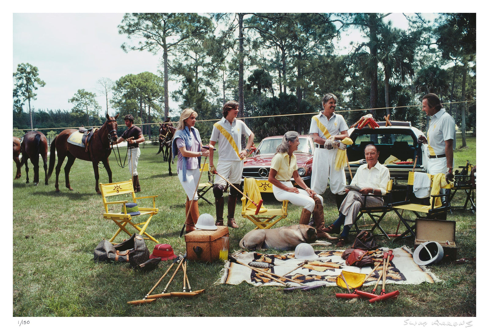 polo party - Slim Aarons - Limited Edition - Estate Stamped - Photography - Getty Images