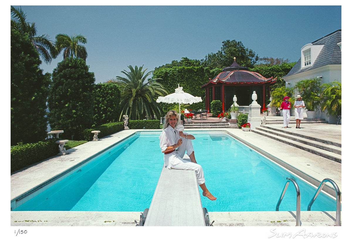 pool and parasol - Slim Aarons - Limited Edition - Estate Stamped - Photography - Getty Images