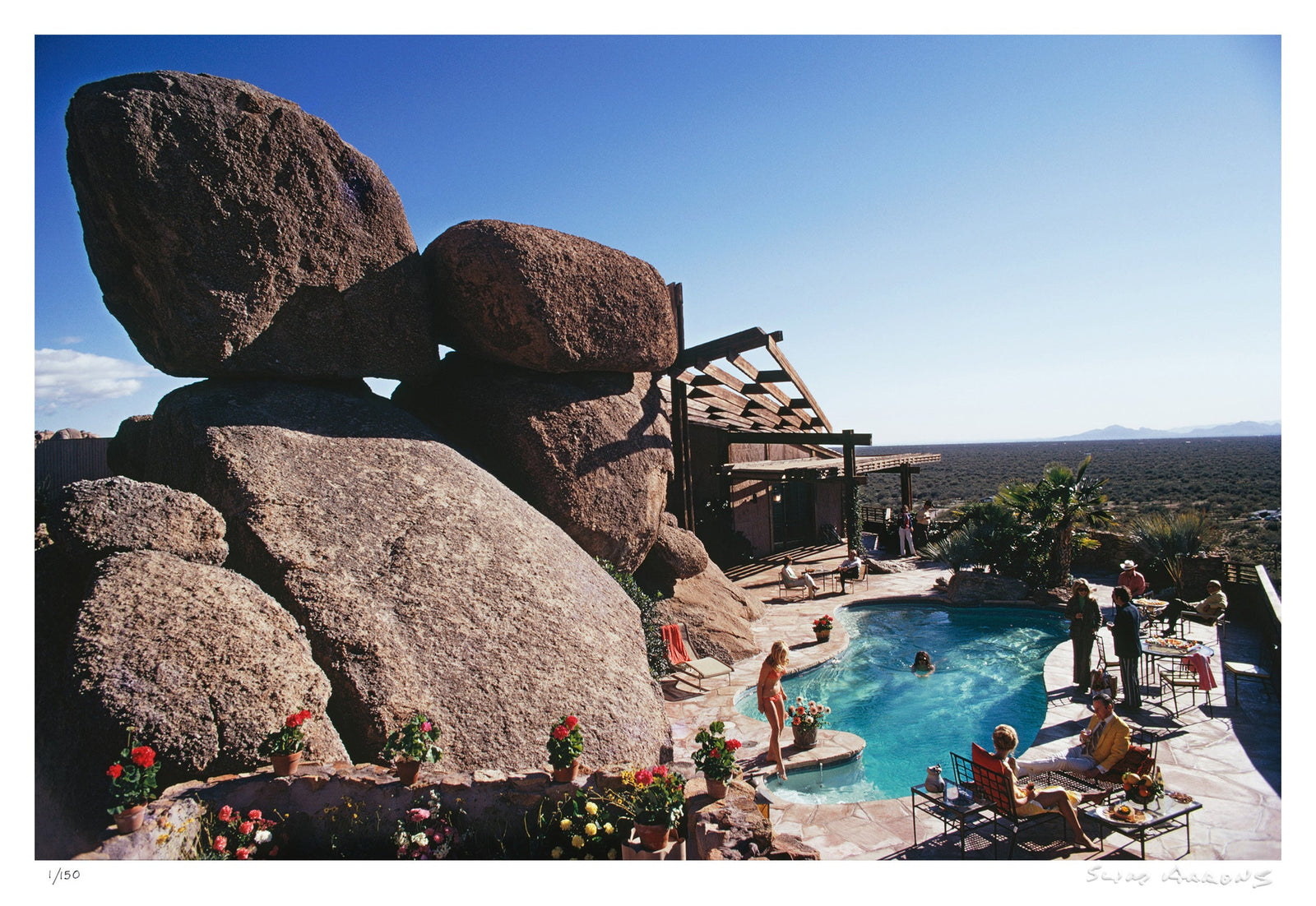 pool at bouldereign - Slim Aarons - Limited Edition - Estate Stamped - Photography - Getty Images