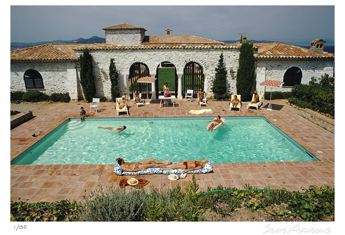 pool in st tropez - Slim Aarons - Limited Edition - Estate Stamped - Photography - Getty Images