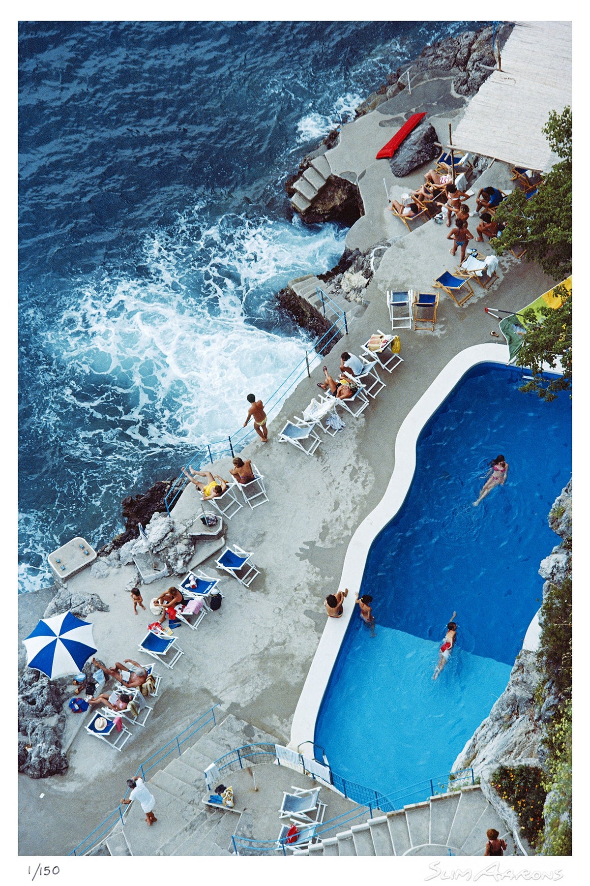 pool on amalfi coast - Slim Aarons - Limited Edition - Estate Stamped - Photography - Getty Images